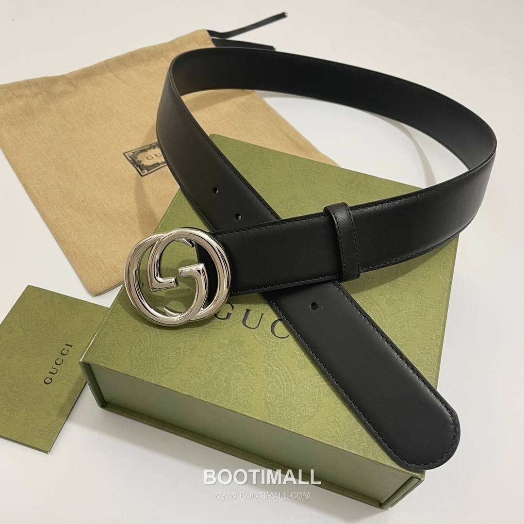 Gucci GG Marmont Calfskin Leather Belt with Double G Buckle Gold-Plated 구찌 GG 마몬트 카프스킨 레더 벨트 더블G 버클 황동 베이스 금도금 4.0cm 8