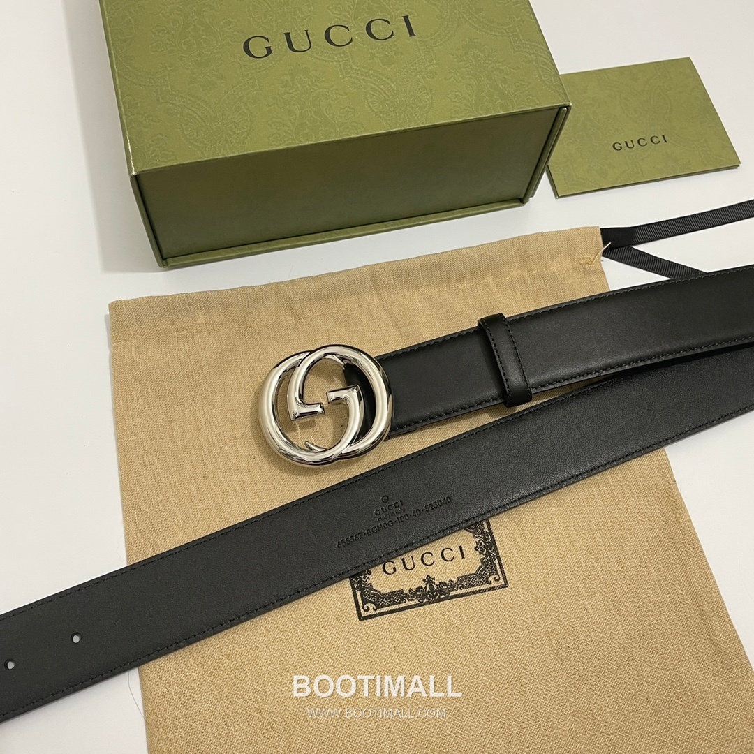 Gucci GG Marmont Calfskin Leather Belt with Double G Buckle Gold-Plated 구찌 GG 마몬트 카프스킨 레더 벨트 더블G 버클 황동 베이스 금도금 4.0cm 9