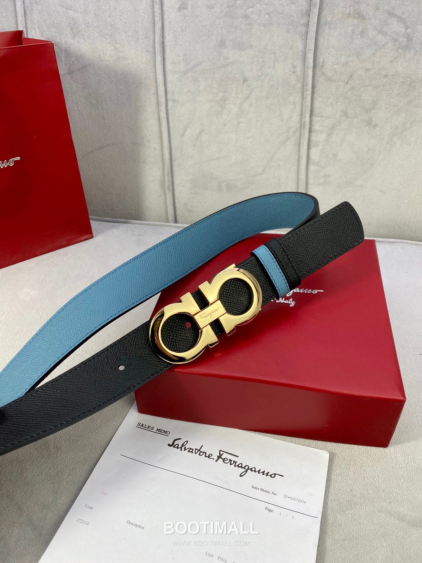 Ferragamo Gancini Calfskin Palm Grain Leather Reversible Belt with Gancini Buckle Palladium 페라가모 간치니 카프스킨 팜 그레인 레더 리버서블 벨트 간치니 버클 황동 베이스 팔라듐 피니시 3.5cm 3