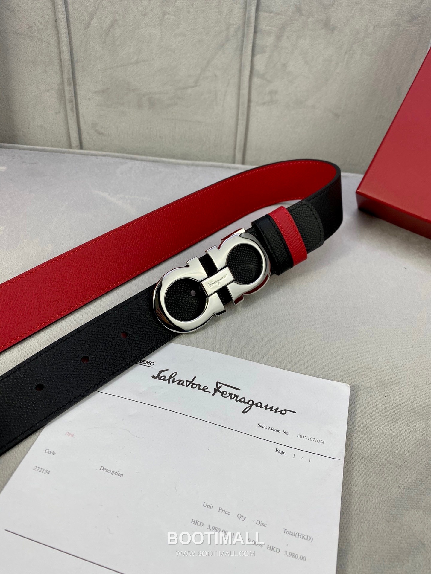 Ferragamo Gancini Calfskin Palm Grain Leather Reversible Belt with Gancini Buckle Palladium 페라가모 간치니 카프스킨 팜 그레인 레더 리버서블 벨트 간치니 버클 황동 베이스 팔라듐 피니시 3.5cm 3
