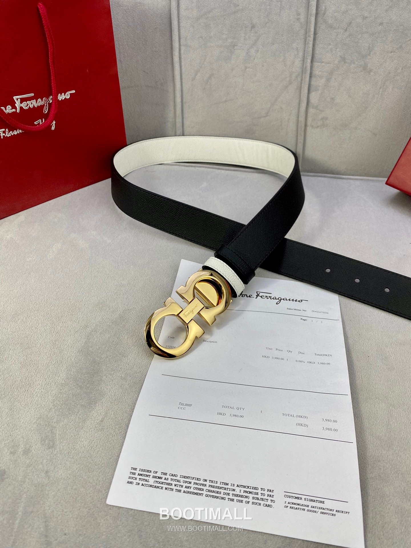 Ferragamo Gancini Calfskin Palm Grain Leather Reversible Belt with Gancini Buckle Palladium 페라가모 간치니 카프스킨 팜 그레인 레더 리버서블 벨트 간치니 버클 황동 베이스 팔라듐 피니시 3.5cm 2