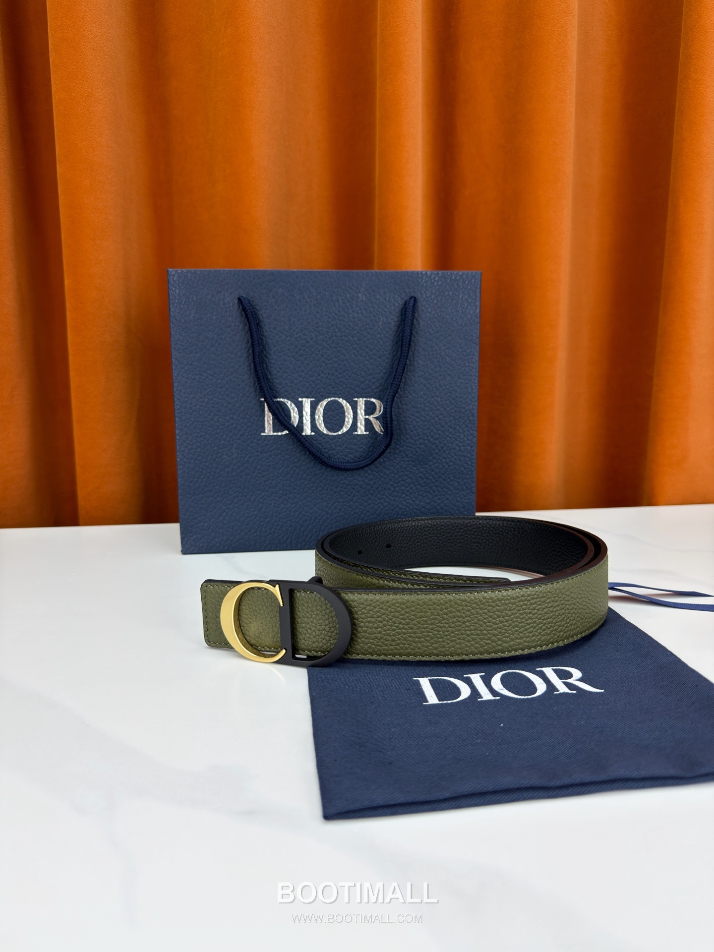 Dior Calfskin Grained Leather Reversible Belt with Logo Buckle Palladium 디올 카프스킨 그레인 레더 리버서블 벨트 로고 버클 황동 베이스 팔라듐 피니시 3.5cm 2