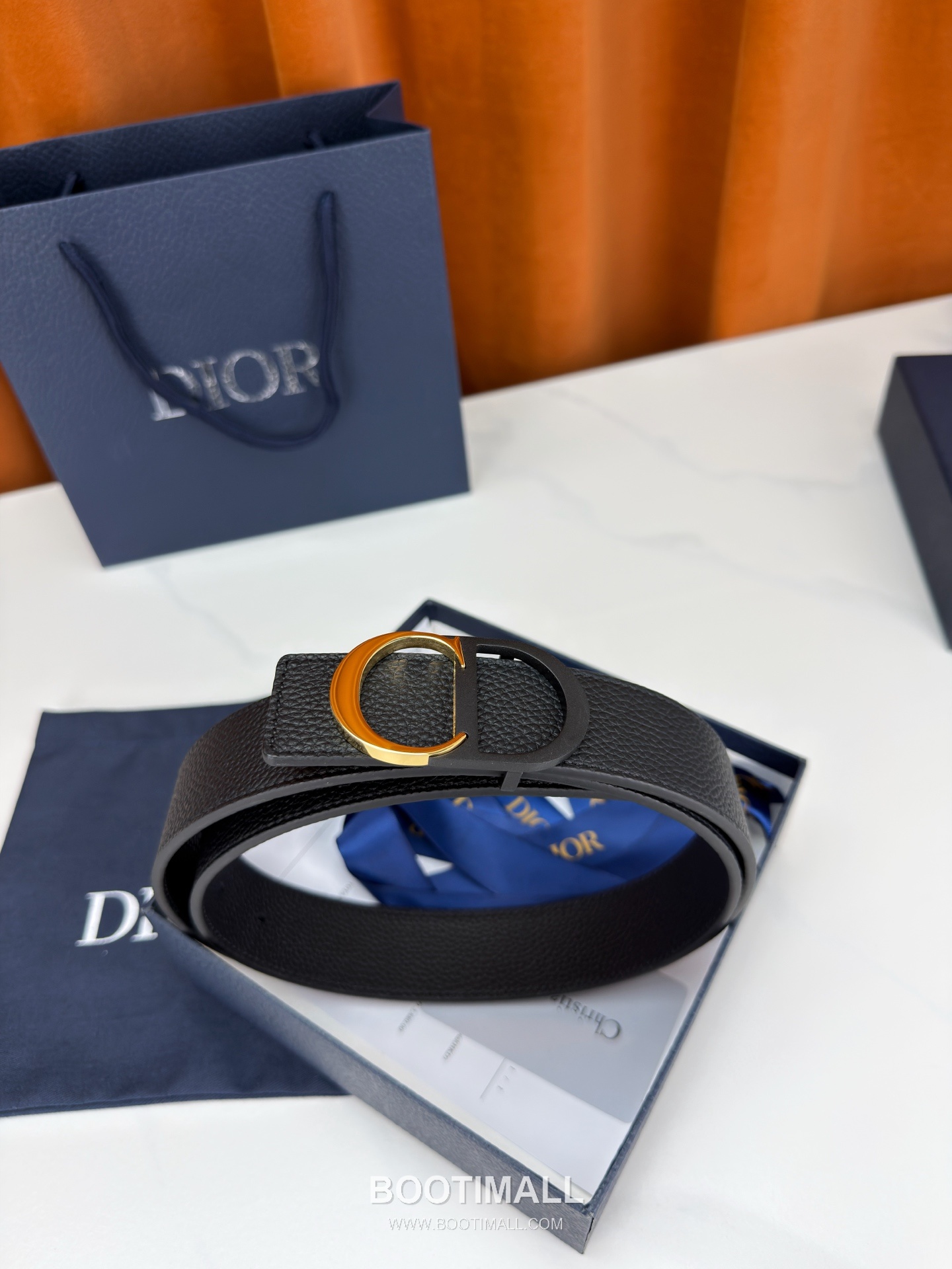 Dior Calfskin Grained Leather Reversible Belt with Logo Buckle Palladium 디올 카프스킨 그레인 레더 리버서블 벨트 로고 버클 황동 베이스 팔라듐 피니시 3.5cm 3