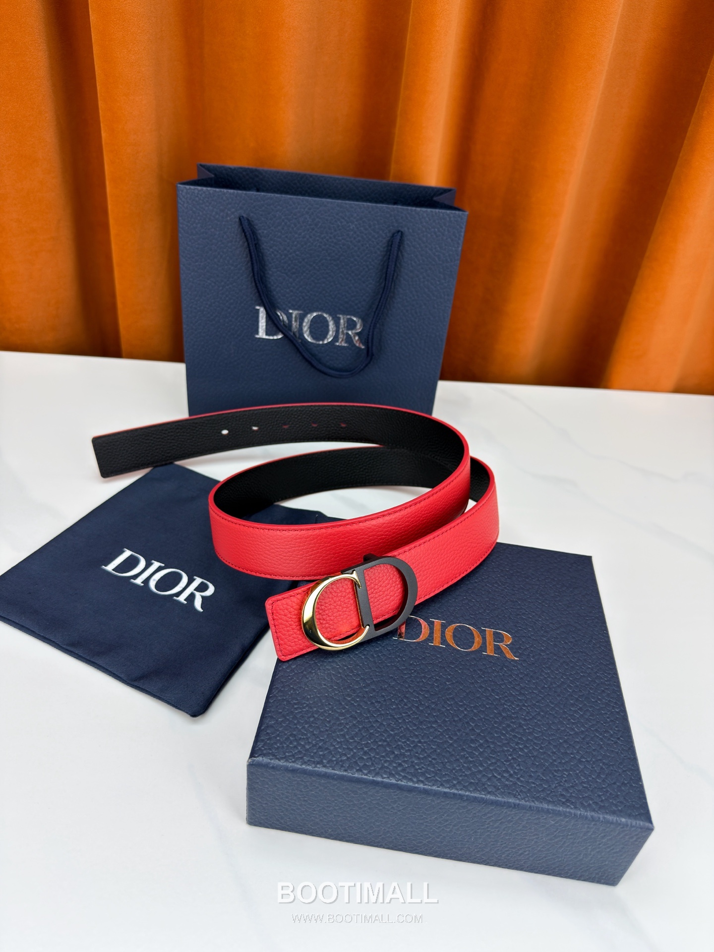Dior Calfskin Grained Leather Reversible Belt with Logo Buckle Palladium 디올 카프스킨 그레인 레더 리버서블 벨트 로고 버클 황동 베이스 팔라듐 피니시 3.5cm 3