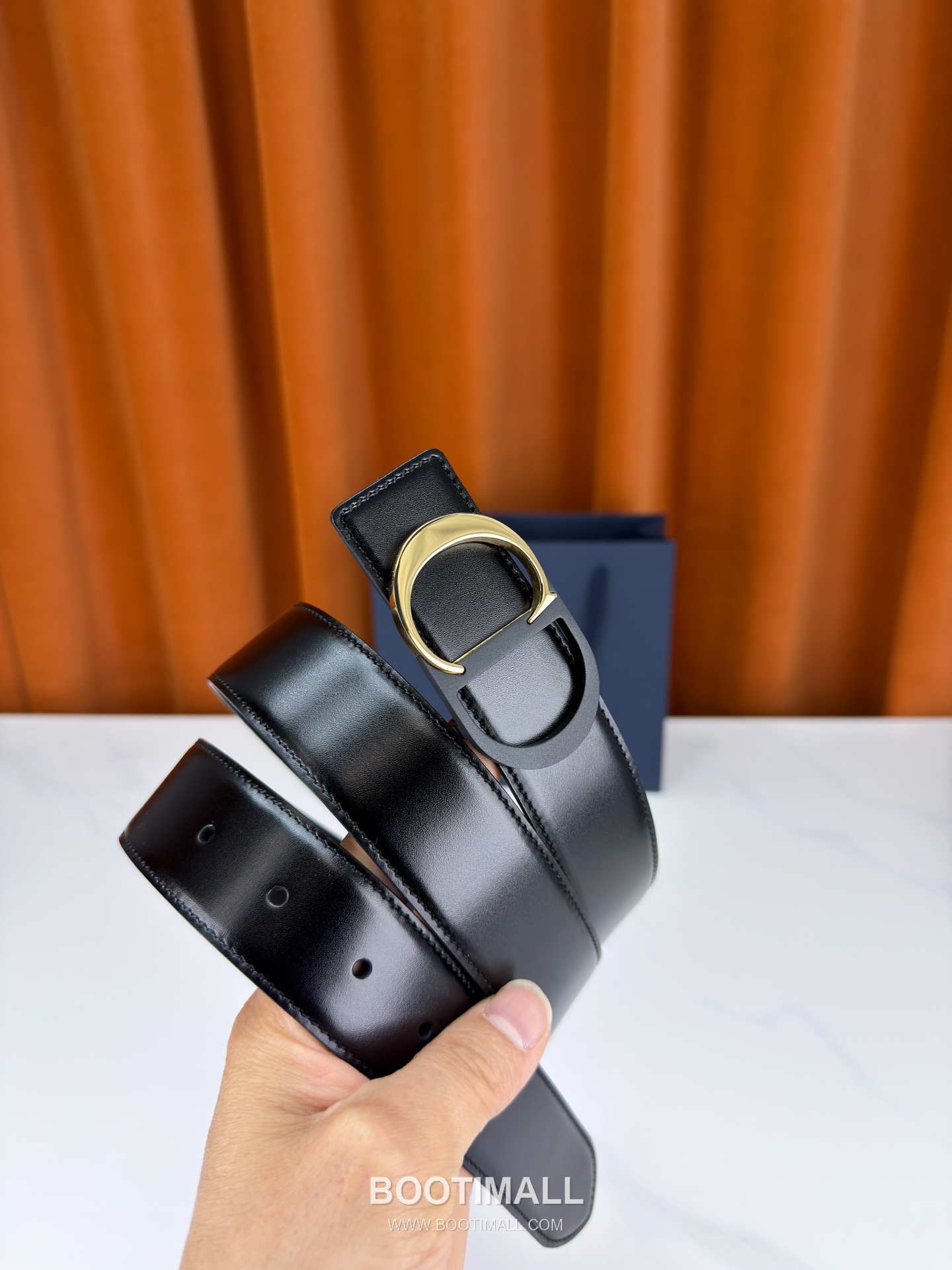 Dior Calfskin Grained Leather Reversible Belt with Logo Buckle Palladium 디올 카프스킨 그레인 레더 리버서블 벨트 로고 버클 황동 베이스 팔라듐 피니시 3.5cm 4