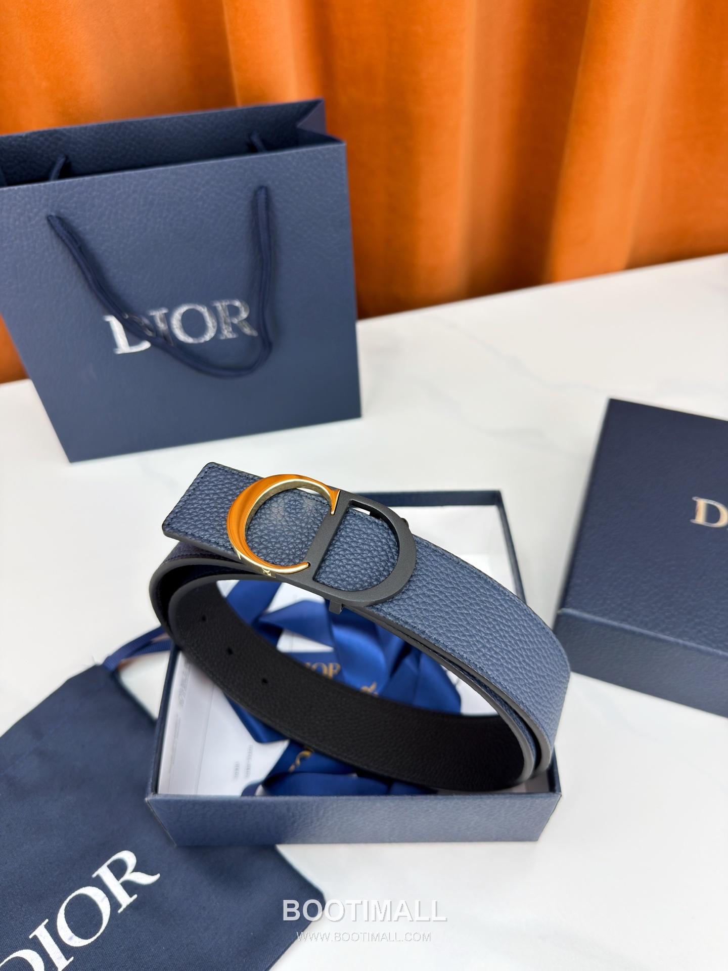 Dior Calfskin Grained Leather Reversible Belt with Logo Buckle Palladium 디올 카프스킨 그레인 레더 리버서블 벨트 로고 버클 황동 베이스 팔라듐 피니시 3.5cm 3