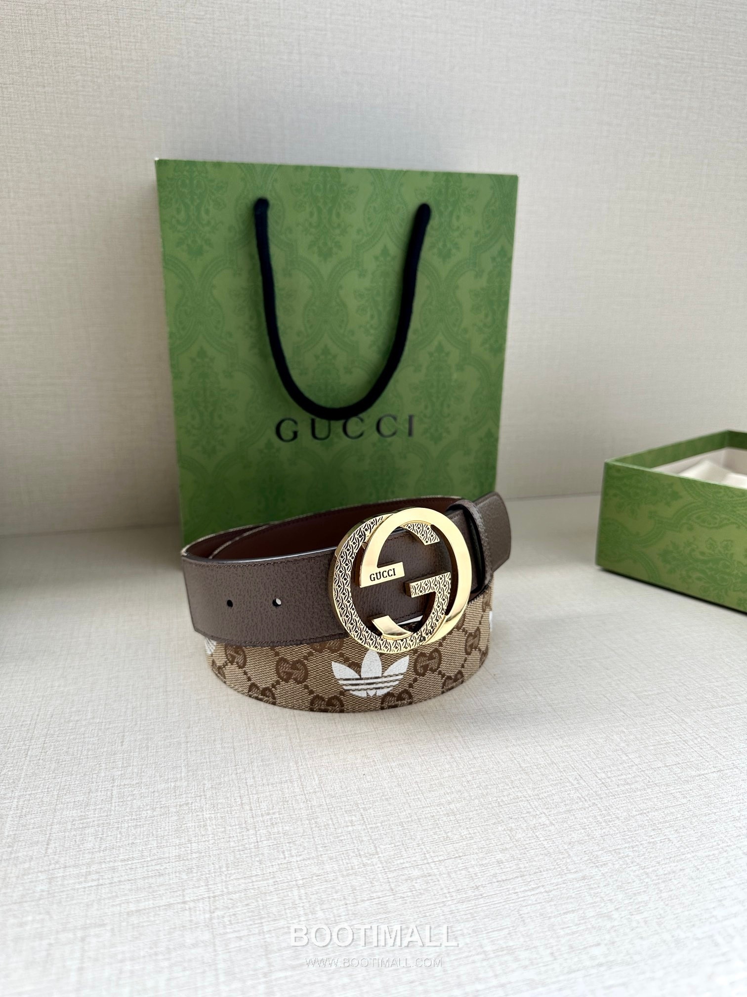 Gucci GG Marmont GG Supreme Canvas Reversible Belt with Double G Buckle Palladium 구찌 GG 마몬트 GG 슈프림 캔버스 리버서블 벨트 더블G 버클 황동 베이스 팔라듐 피니시 4.0cm 7
