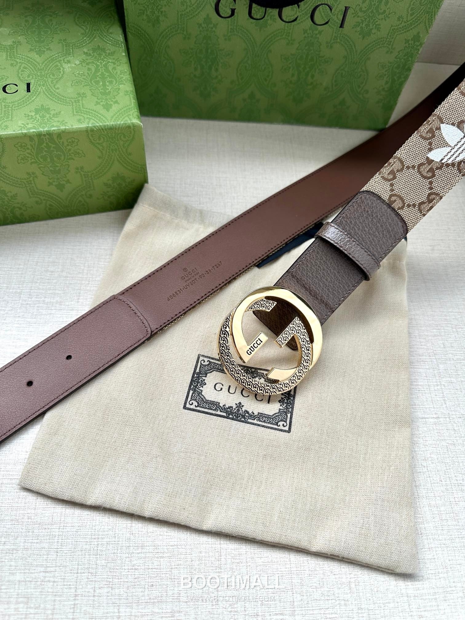 Gucci GG Marmont GG Supreme Canvas Reversible Belt with Double G Buckle Palladium 구찌 GG 마몬트 GG 슈프림 캔버스 리버서블 벨트 더블G 버클 황동 베이스 팔라듐 피니시 4.0cm 9