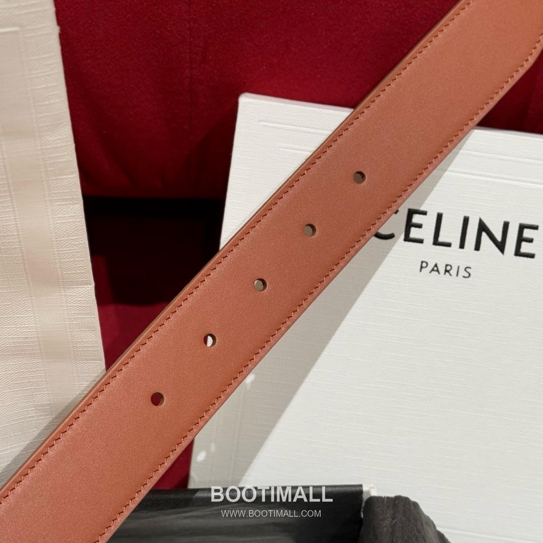 Celine Twin Triomphe Suede Calfskin Leather Belt with Triomphe Buckle Gold-Plated 셀린느 트윈 트리옹프 스웨이드 카프스킨 레더 벨트 트리옹프 버클 황동 베이스 금도금 3.5cm 6