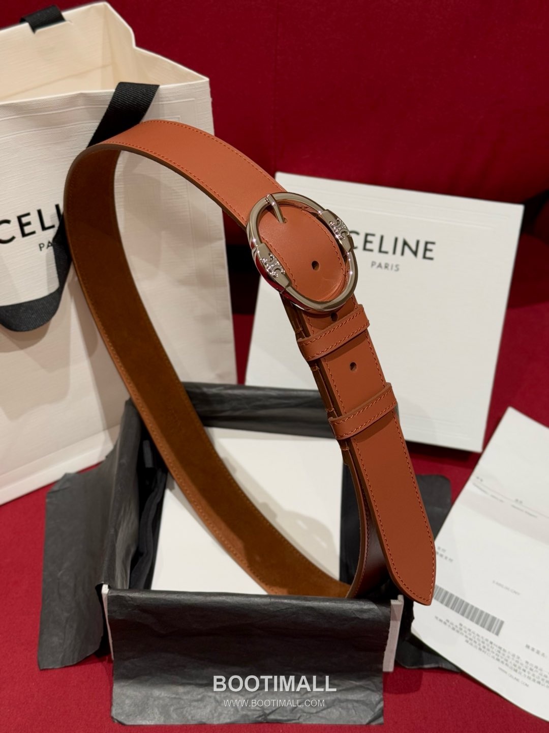 Celine Twin Triomphe Suede Calfskin Leather Belt with Triomphe Buckle Gold-Plated 셀린느 트윈 트리옹프 스웨이드 카프스킨 레더 벨트 트리옹프 버클 황동 베이스 금도금 3.5cm 3