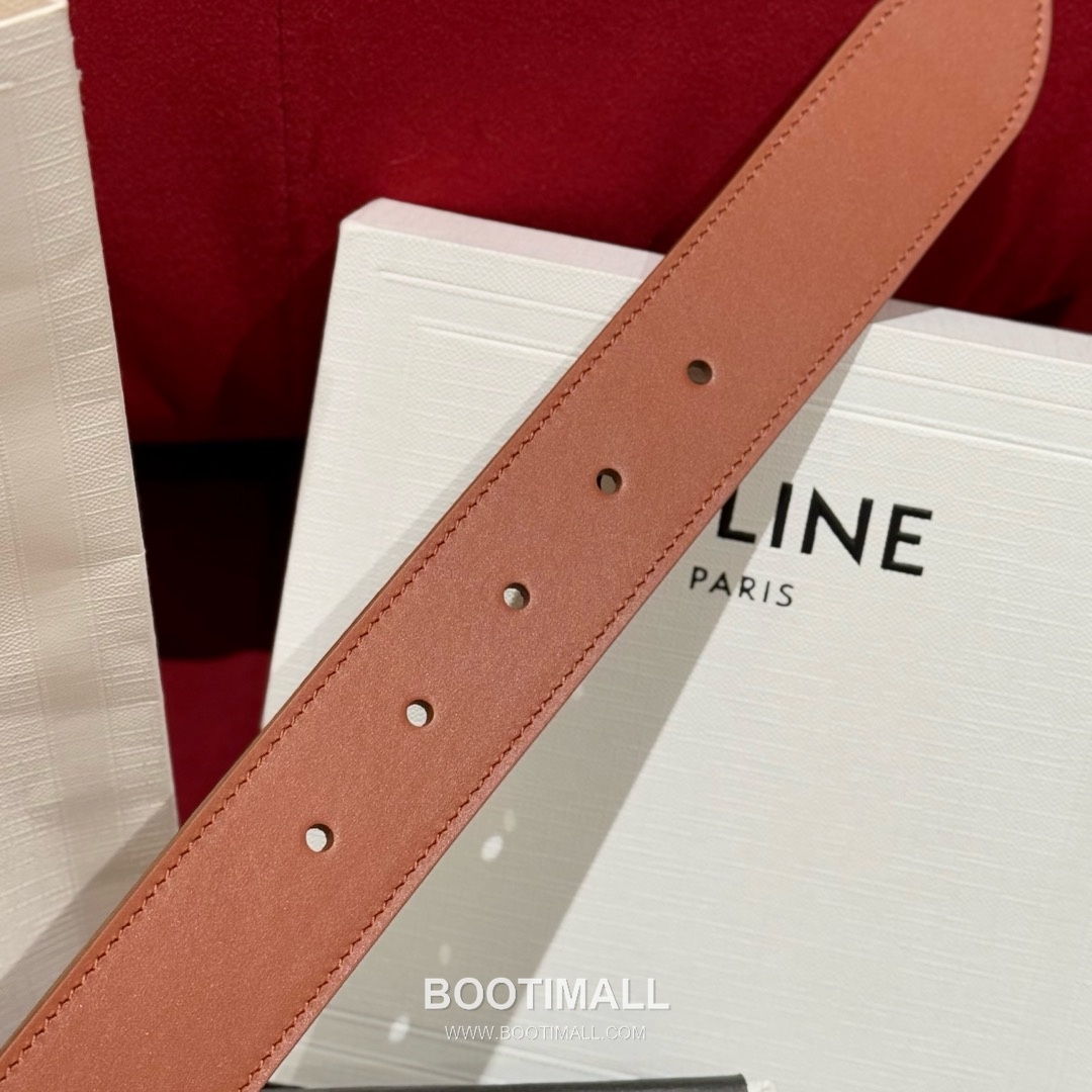 Celine Twin Triomphe Suede Calfskin Leather Belt with Triomphe Buckle Gold-Plated 셀린느 트윈 트리옹프 스웨이드 카프스킨 레더 벨트 트리옹프 버클 황동 베이스 금도금 3.5cm 7