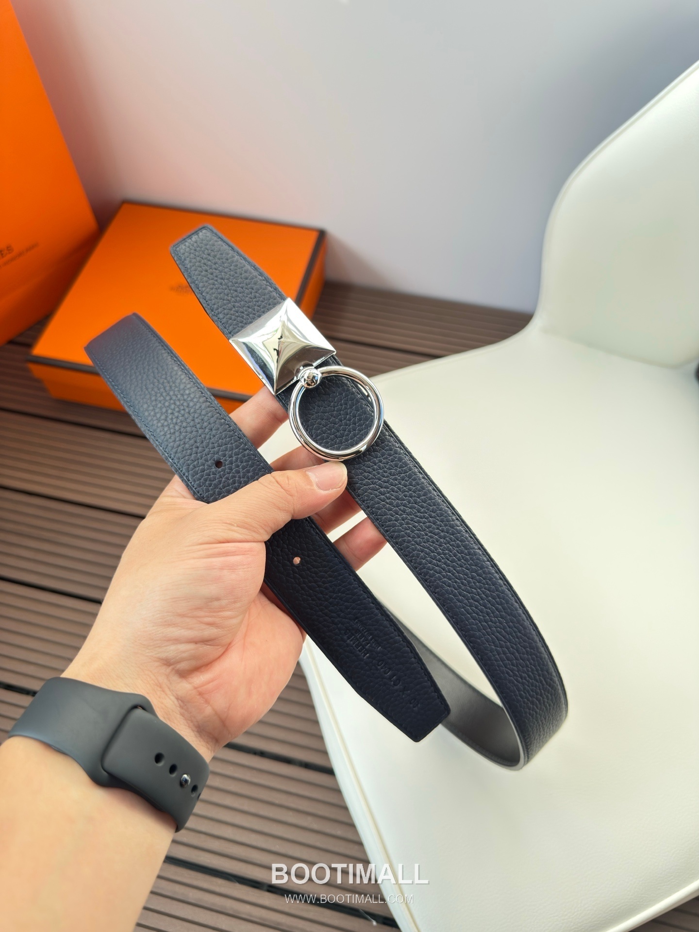 Hermes Constance Calfskin Reversible Belt with H Buckle Palladium 에르메스 콘스탄스 카프스킨 리버서블 벨트 H버클 스테인리스 스틸 팔라듐 피니시 3.2cm 4