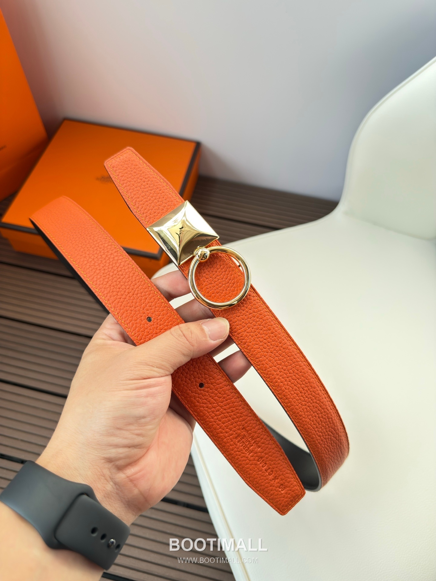 Hermes Constance Calfskin Reversible Belt with H Buckle Palladium 에르메스 콘스탄스 카프스킨 리버서블 벨트 H버클 스테인리스 스틸 팔라듐 피니시 3.2cm 4