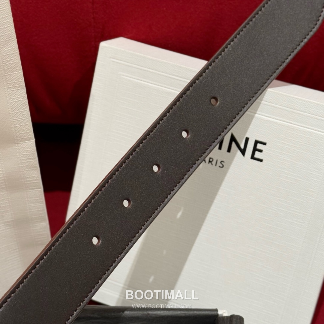 Celine Twin Triomphe Suede Calfskin Leather Belt with Triomphe Buckle Gold-Plated 셀린느 트윈 트리옹프 스웨이드 카프스킨 레더 벨트 트리옹프 버클 황동 베이스 금도금 3.5cm 6