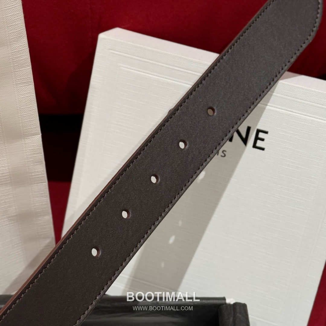 Celine Twin Triomphe Suede Calfskin Leather Belt with Triomphe Buckle Gold-Plated 셀린느 트윈 트리옹프 스웨이드 카프스킨 레더 벨트 트리옹프 버클 황동 베이스 금도금 3.5cm 7