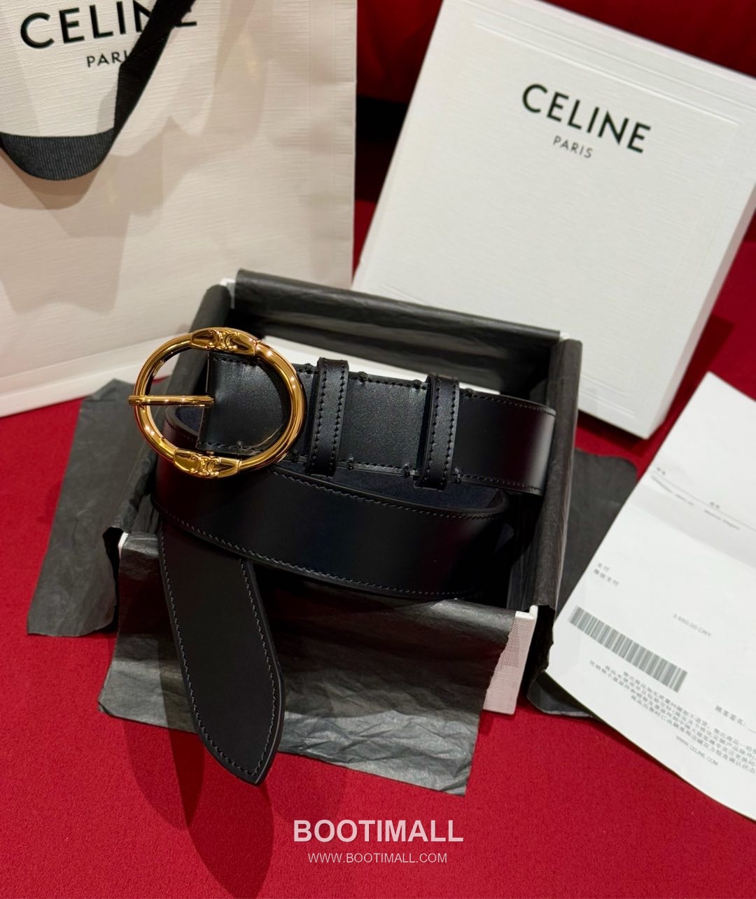 Celine Twin Triomphe Suede Calfskin Leather Belt with Triomphe Buckle Gold-Plated 셀린느 트윈 트리옹프 스웨이드 카프스킨 레더 벨트 트리옹프 버클 황동 베이스 금도금 3.5cm 1