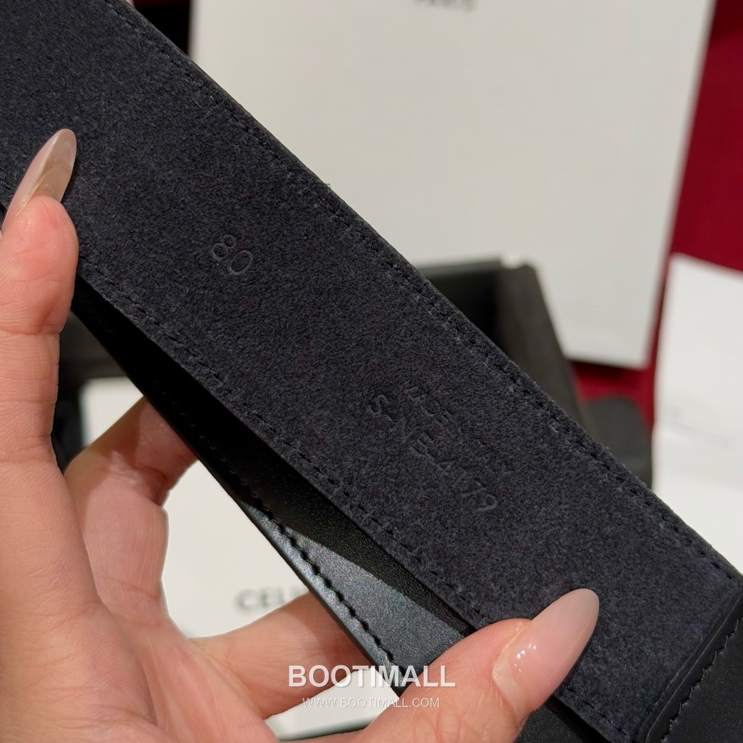 Celine Twin Triomphe Suede Calfskin Leather Belt with Triomphe Buckle Gold-Plated 셀린느 트윈 트리옹프 스웨이드 카프스킨 레더 벨트 트리옹프 버클 황동 베이스 금도금 3.5cm 6