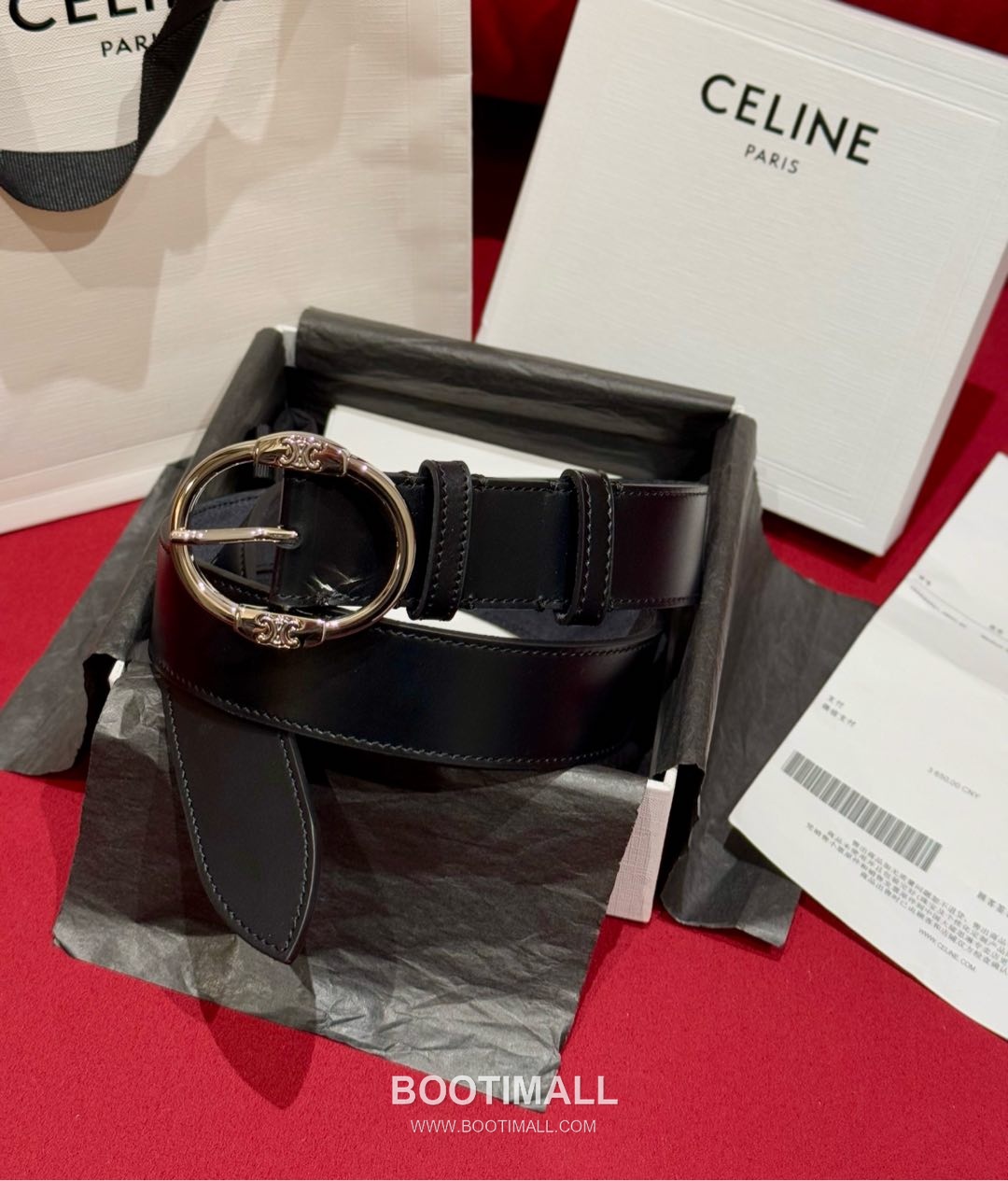 Celine Twin Triomphe Suede Calfskin Leather Belt with Triomphe Buckle Gold-Plated 셀린느 트윈 트리옹프 스웨이드 카프스킨 레더 벨트 트리옹프 버클 황동 베이스 금도금 3.5cm 1