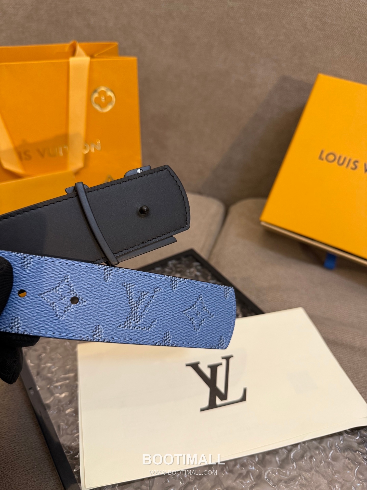Louis Vuitton LV Dimension Monogram Canvas Reversible Belt with LV Dimension Buckle Palladium 루이비통 LV 디멘션 모노그램 캔버스 리버서블 벨트 LV 디멘션 버클 황동 베이스 팔라듐 피니시 4.0cm 7