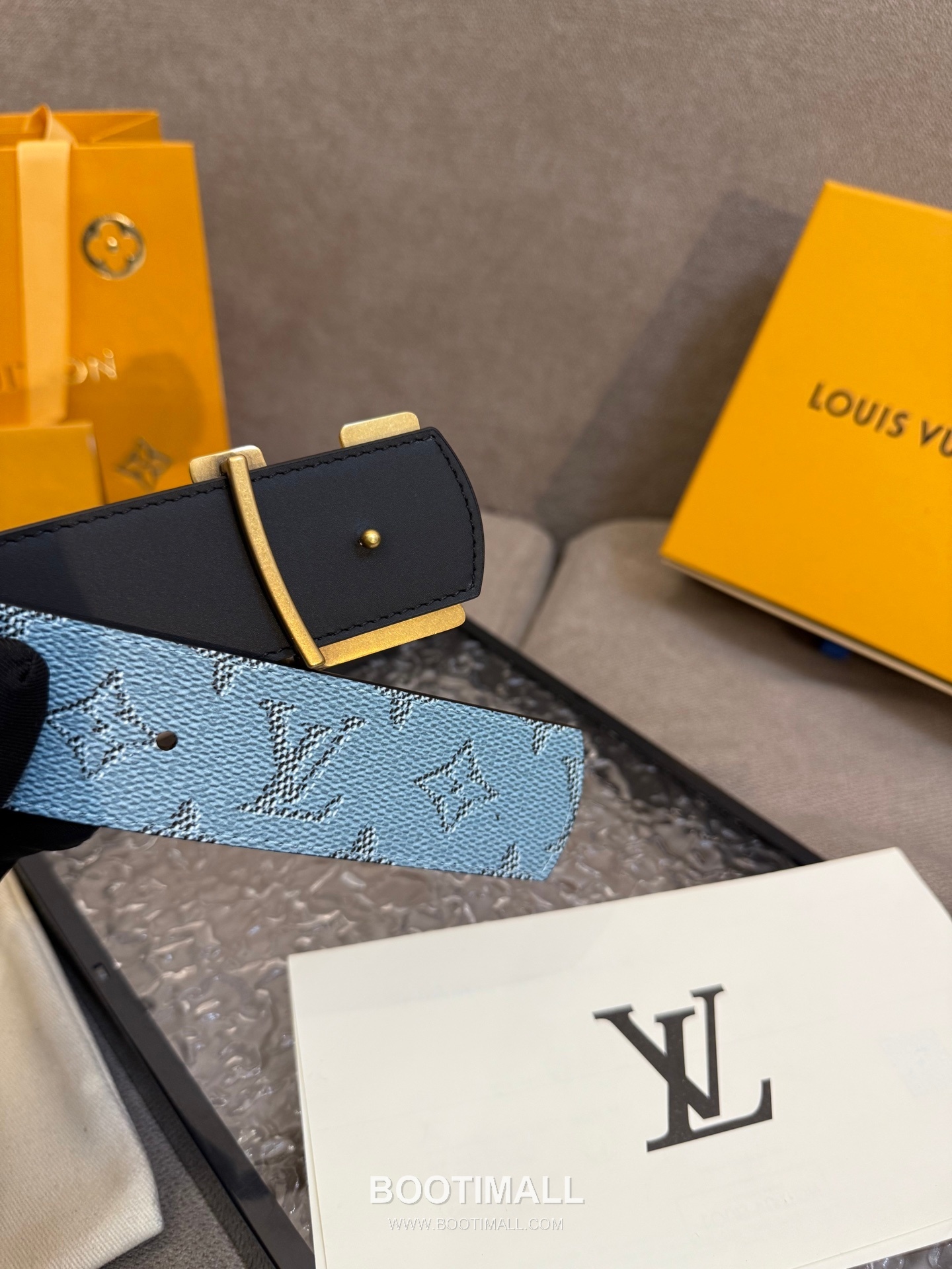 Louis Vuitton LV Dimension Monogram Canvas Reversible Belt with LV Dimension Buckle Palladium 루이비통 LV 디멘션 모노그램 캔버스 리버서블 벨트 LV 디멘션 버클 황동 베이스 팔라듐 피니시 4.0cm 7