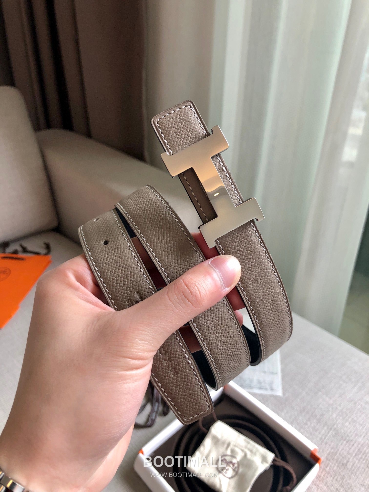 Hermes Glenan Swift Epsom Calfskin Reversible Belt with Glenan Buckle Palladium 에르메스 글레난 스위프트 엡송 카프스킨 리버서블 벨트 글레난 버클 황동 베이스 팔라듐 피니시 2.4cm 4