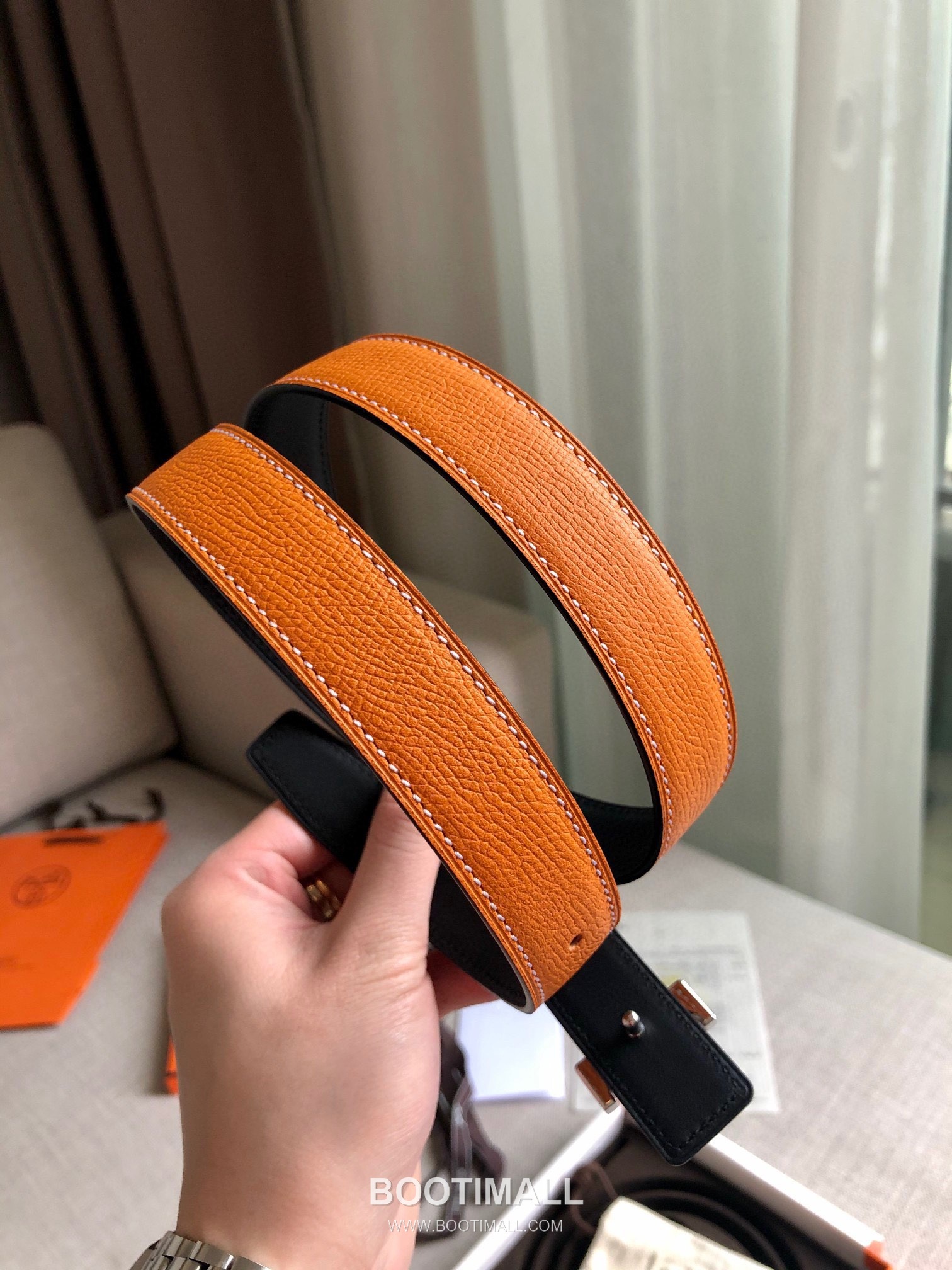Hermes Glenan Swift Epsom Calfskin Reversible Belt with Glenan Buckle Palladium 에르메스 글레난 스위프트 엡송 카프스킨 리버서블 벨트 글레난 버클 황동 베이스 팔라듐 피니시 2.4cm 6