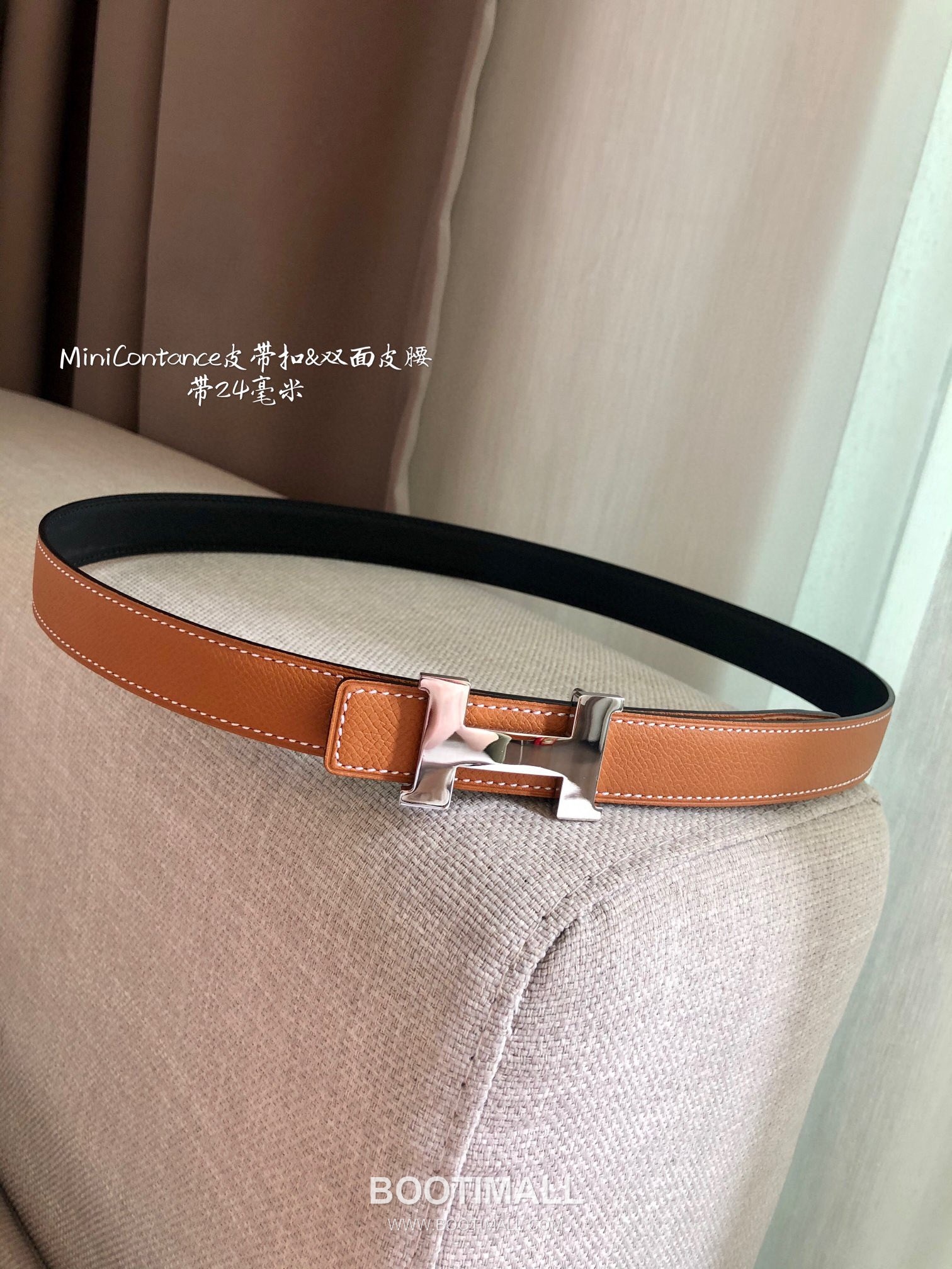 Hermes Glenan Swift Epsom Calfskin Reversible Belt with Glenan Buckle Palladium 에르메스 글레난 스위프트 엡송 카프스킨 리버서블 벨트 글레난 버클 황동 베이스 팔라듐 피니시 2.4cm 1