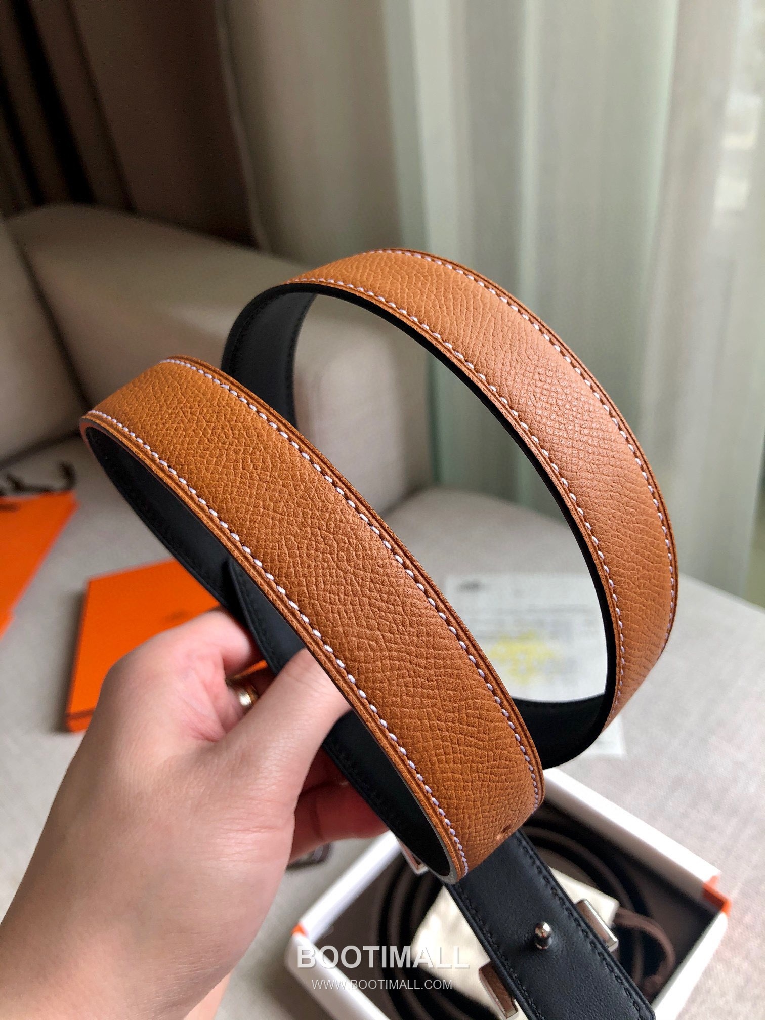 Hermes Glenan Swift Epsom Calfskin Reversible Belt with Glenan Buckle Palladium 에르메스 글레난 스위프트 엡송 카프스킨 리버서블 벨트 글레난 버클 황동 베이스 팔라듐 피니시 2.4cm 5