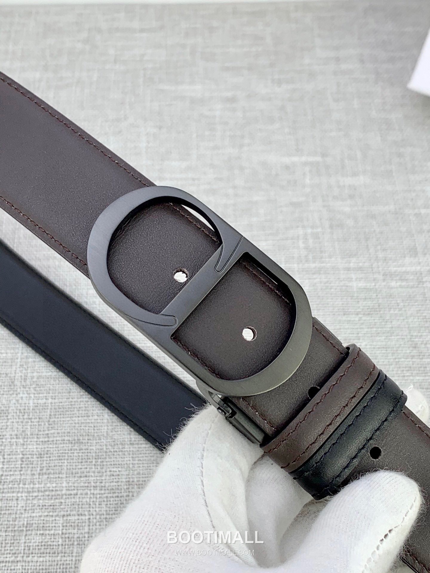 Dior Calfskin Grained Leather Belt with CD Buckle Palladium 디올 카프스킨 그레인 레더 벨트 CD 버클 황동 베이스 팔라듐 피니시 3.5cm 6