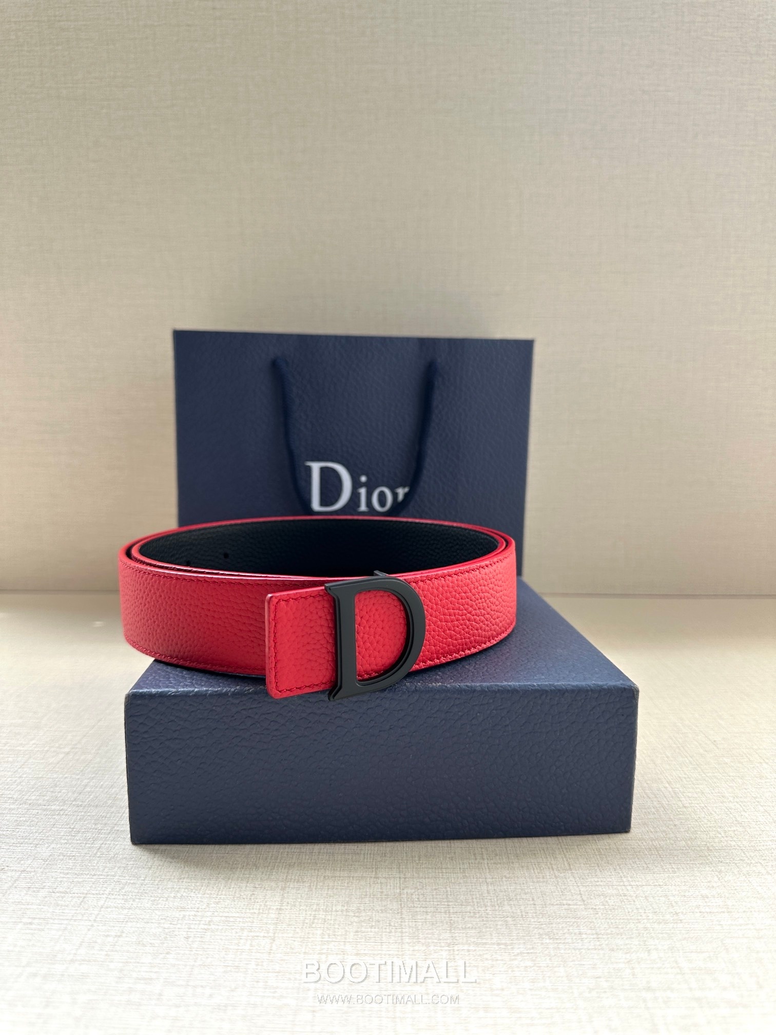 Dior Calfskin Grained Leather Reversible Belt with Logo Buckle Palladium 디올 카프스킨 그레인 레더 리버서블 벨트 로고 버클 황동 베이스 팔라듐 피니시 3.5cm 3