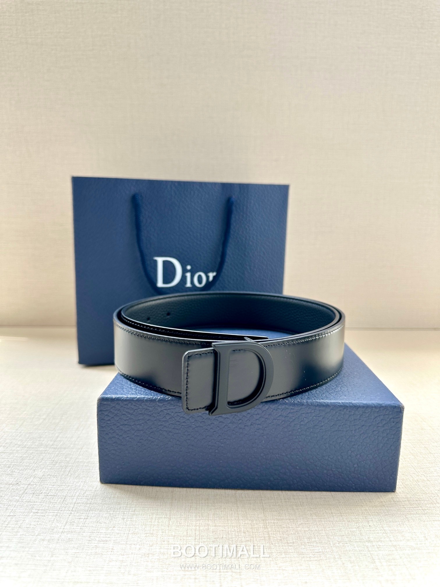 Dior Calfskin Grained Leather Reversible Belt with Logo Buckle Palladium 디올 카프스킨 그레인 레더 리버서블 벨트 로고 버클 황동 베이스 팔라듐 피니시 3.5cm 3