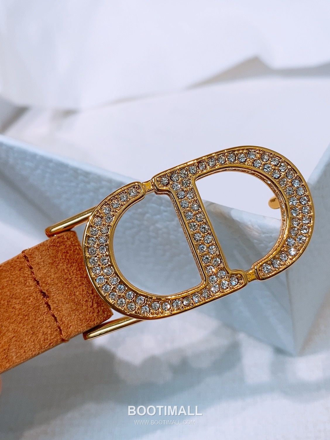 Dior Saddle Suede Calfskin Leather Belt with CD Buckle Gold-Plated 디올 새들 스웨이드 카프스킨 레더 벨트 CD 버클 황동 베이스 금도금 2.0cm 4