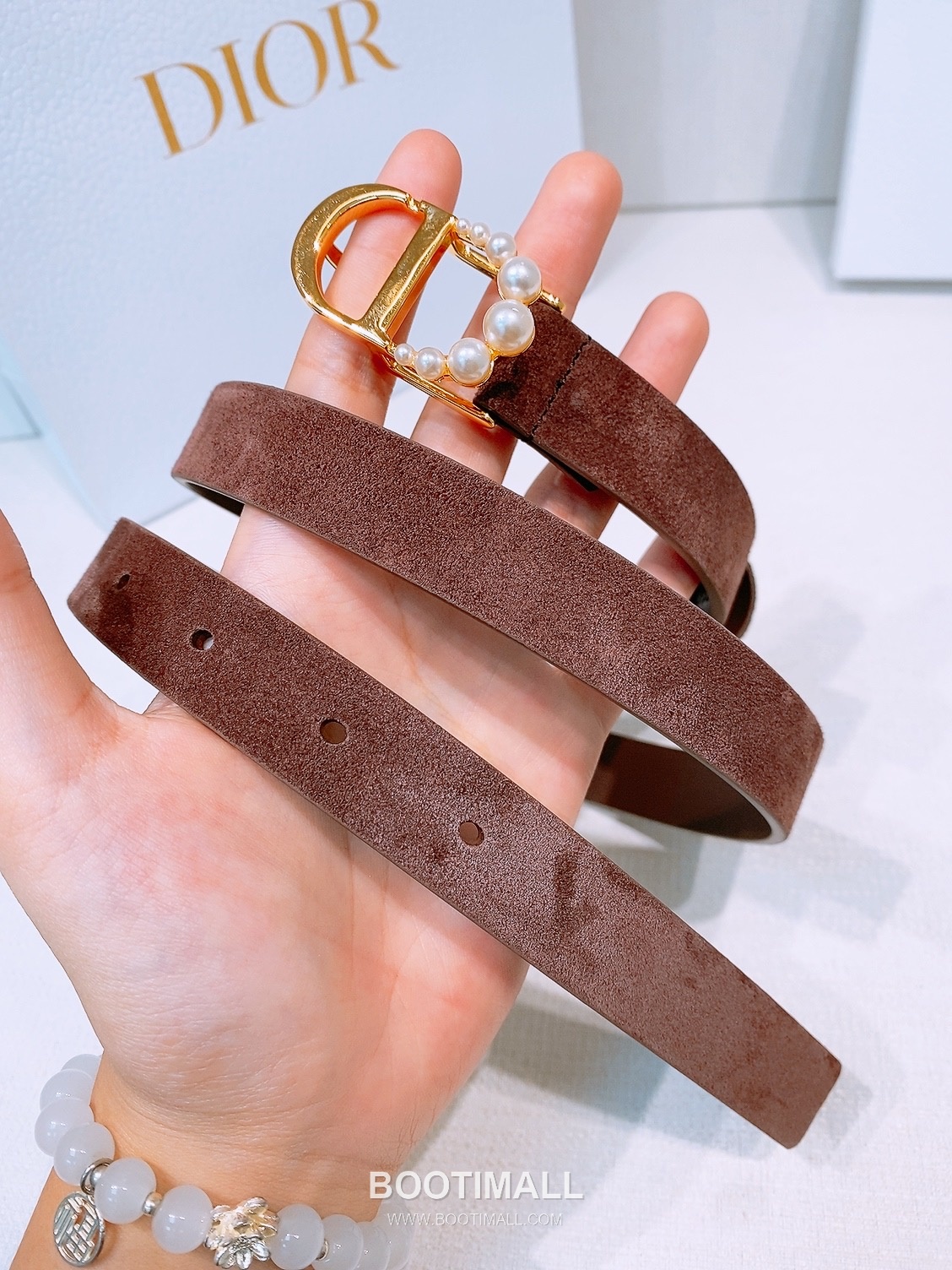 Dior Saddle Suede Calfskin Leather Belt with CD Buckle Gold-Plated 디올 새들 스웨이드 카프스킨 레더 벨트 CD 버클 황동 베이스 금도금 2.0cm 3