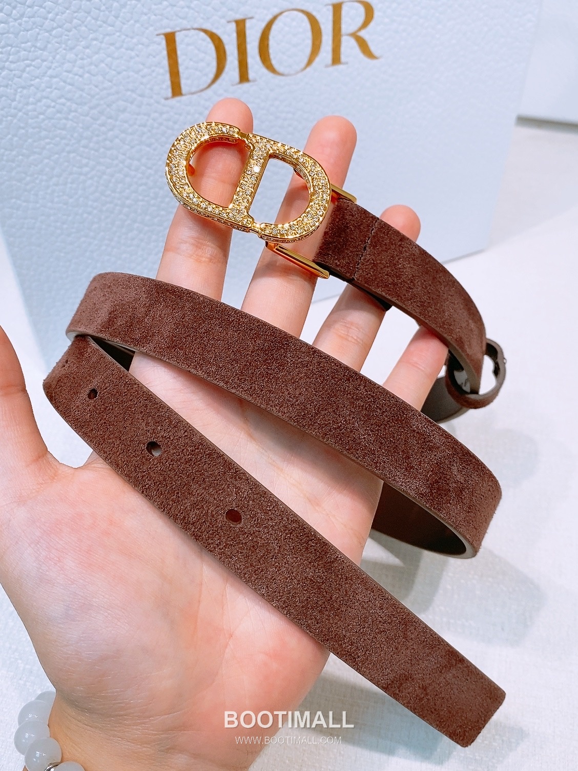 Dior Saddle Suede Calfskin Leather Belt with CD Buckle Gold-Plated 디올 새들 스웨이드 카프스킨 레더 벨트 CD 버클 황동 베이스 금도금 2.0cm 3