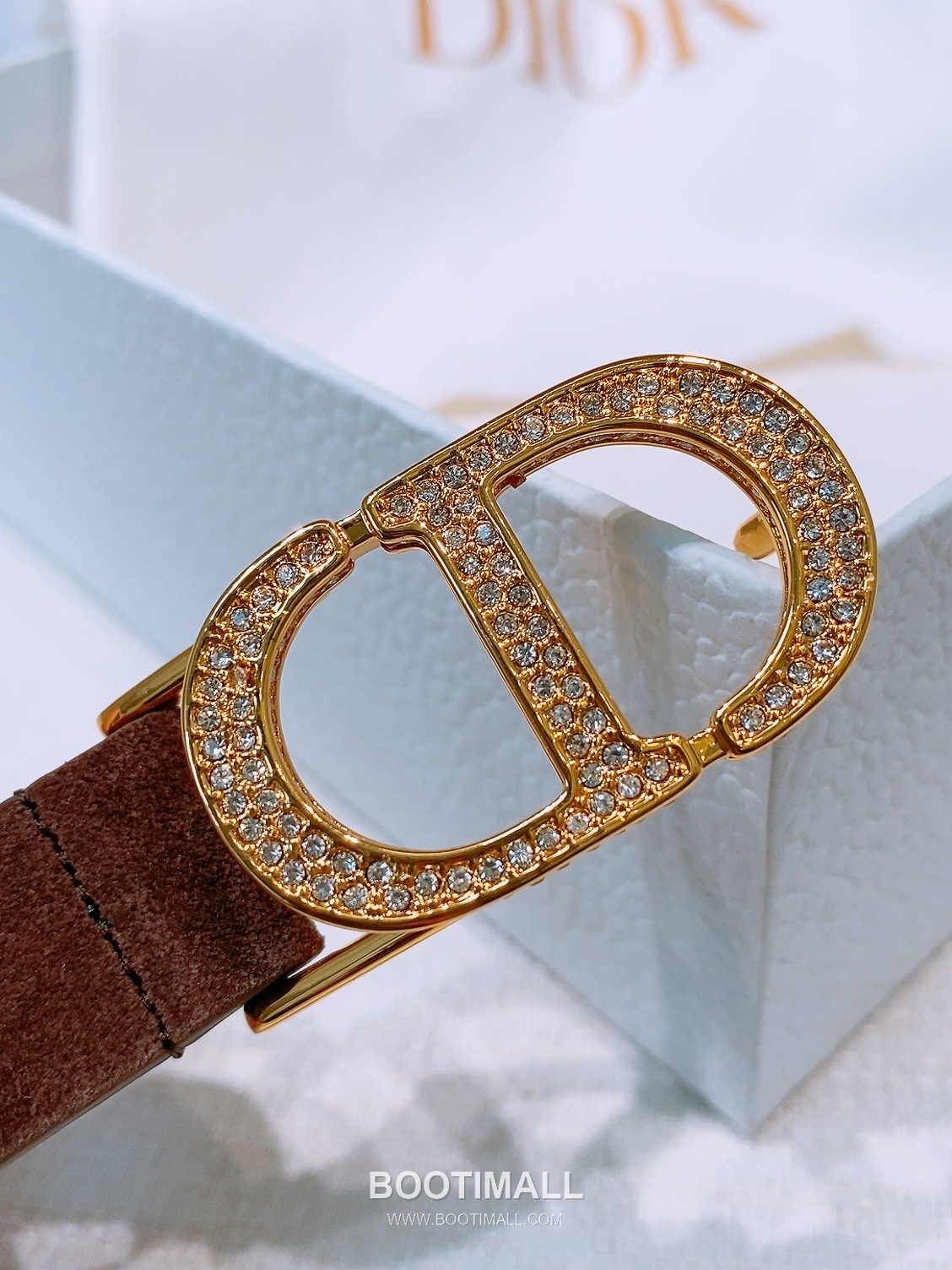 Dior Saddle Suede Calfskin Leather Belt with CD Buckle Gold-Plated 디올 새들 스웨이드 카프스킨 레더 벨트 CD 버클 황동 베이스 금도금 2.0cm 6