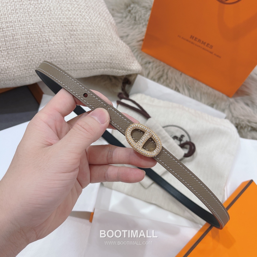 Hermes Constance Epsom Leather Reversible Belt with H Buckle Gold-Plated 에르메스 콘스탄스 엡송 레더 리버서블 벨트 H버클 황동 베이스 금도금 1.3cm 3