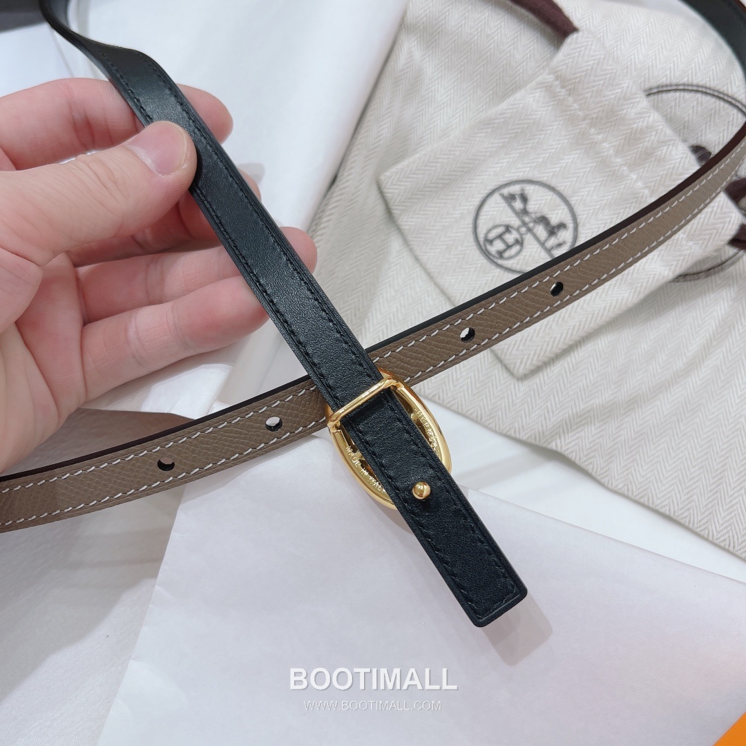 Hermes Constance Epsom Leather Reversible Belt with H Buckle Gold-Plated 에르메스 콘스탄스 엡송 레더 리버서블 벨트 H버클 황동 베이스 금도금 1.3cm 6