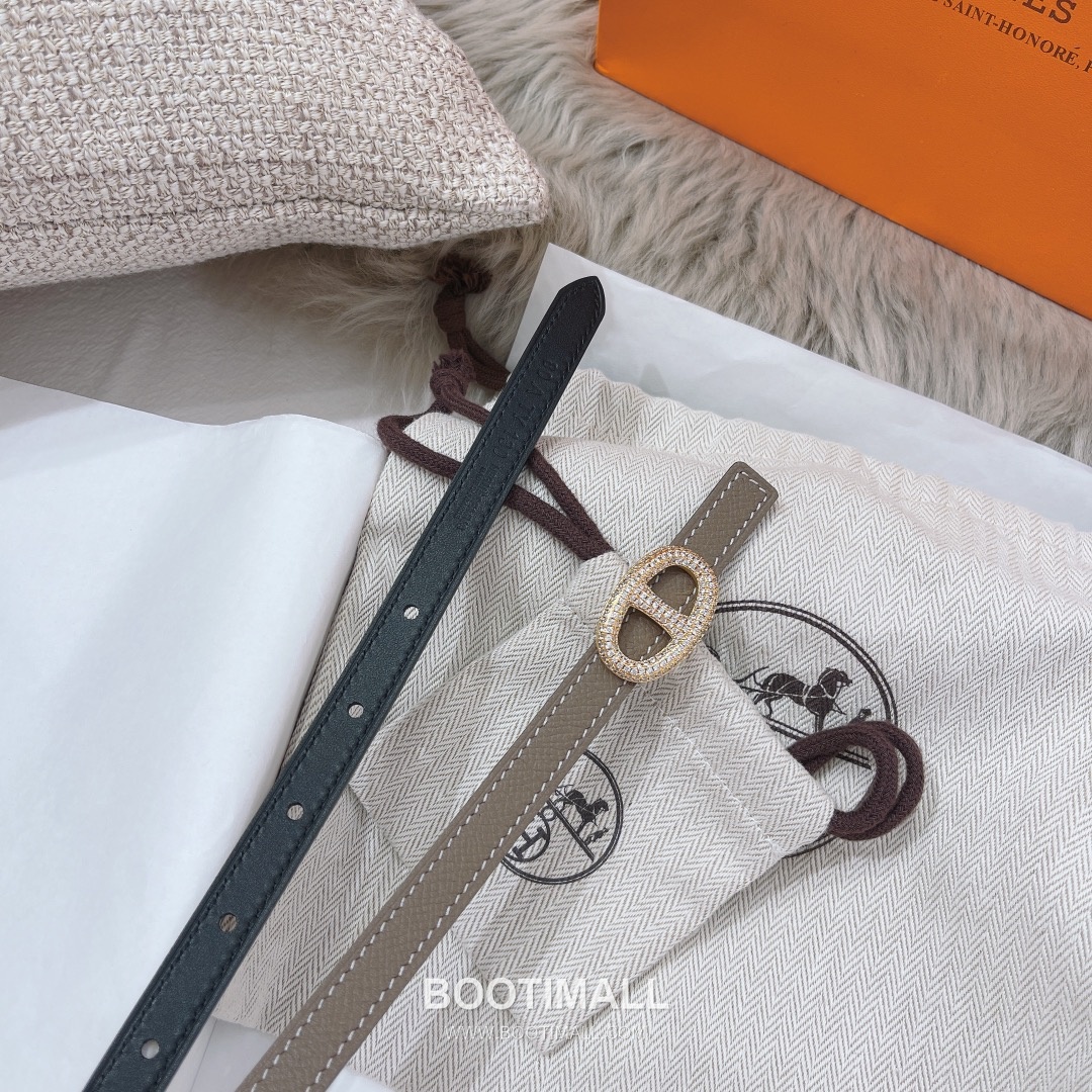 Hermes Constance Epsom Leather Reversible Belt with H Buckle Gold-Plated 에르메스 콘스탄스 엡송 레더 리버서블 벨트 H버클 황동 베이스 금도금 1.3cm 7