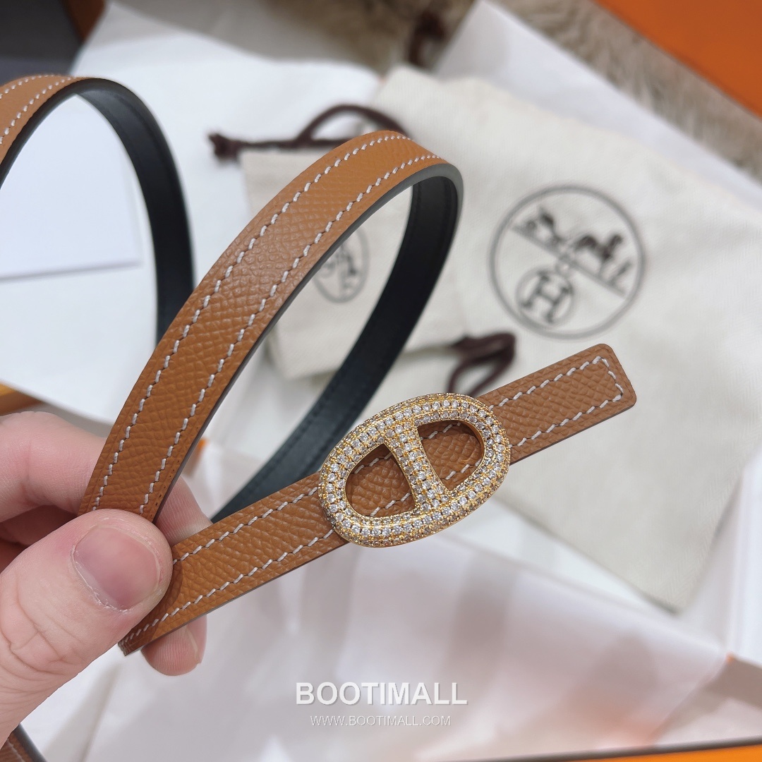 Hermes Constance Epsom Leather Reversible Belt with H Buckle Gold-Plated 에르메스 콘스탄스 엡송 레더 리버서블 벨트 H버클 황동 베이스 금도금 1.3cm 1