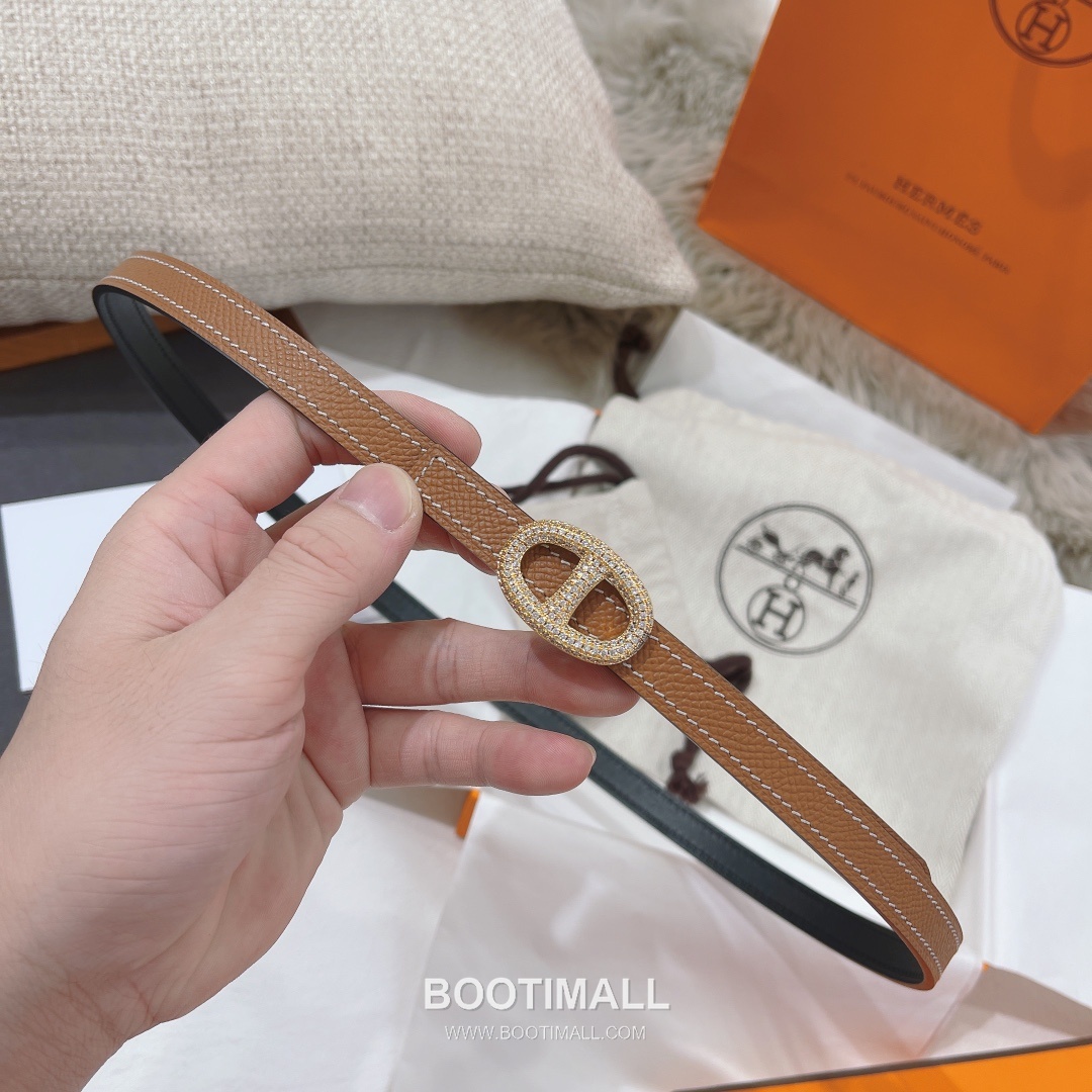 Hermes Constance Epsom Leather Reversible Belt with H Buckle Gold-Plated 에르메스 콘스탄스 엡송 레더 리버서블 벨트 H버클 황동 베이스 금도금 1.3cm 3