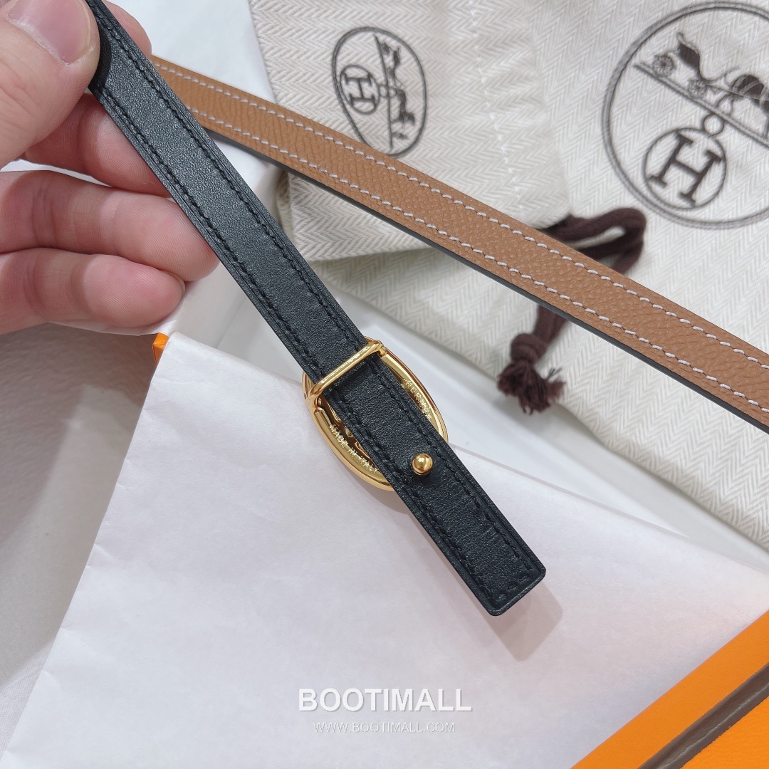 Hermes Constance Epsom Leather Reversible Belt with H Buckle Gold-Plated 에르메스 콘스탄스 엡송 레더 리버서블 벨트 H버클 황동 베이스 금도금 1.3cm 6