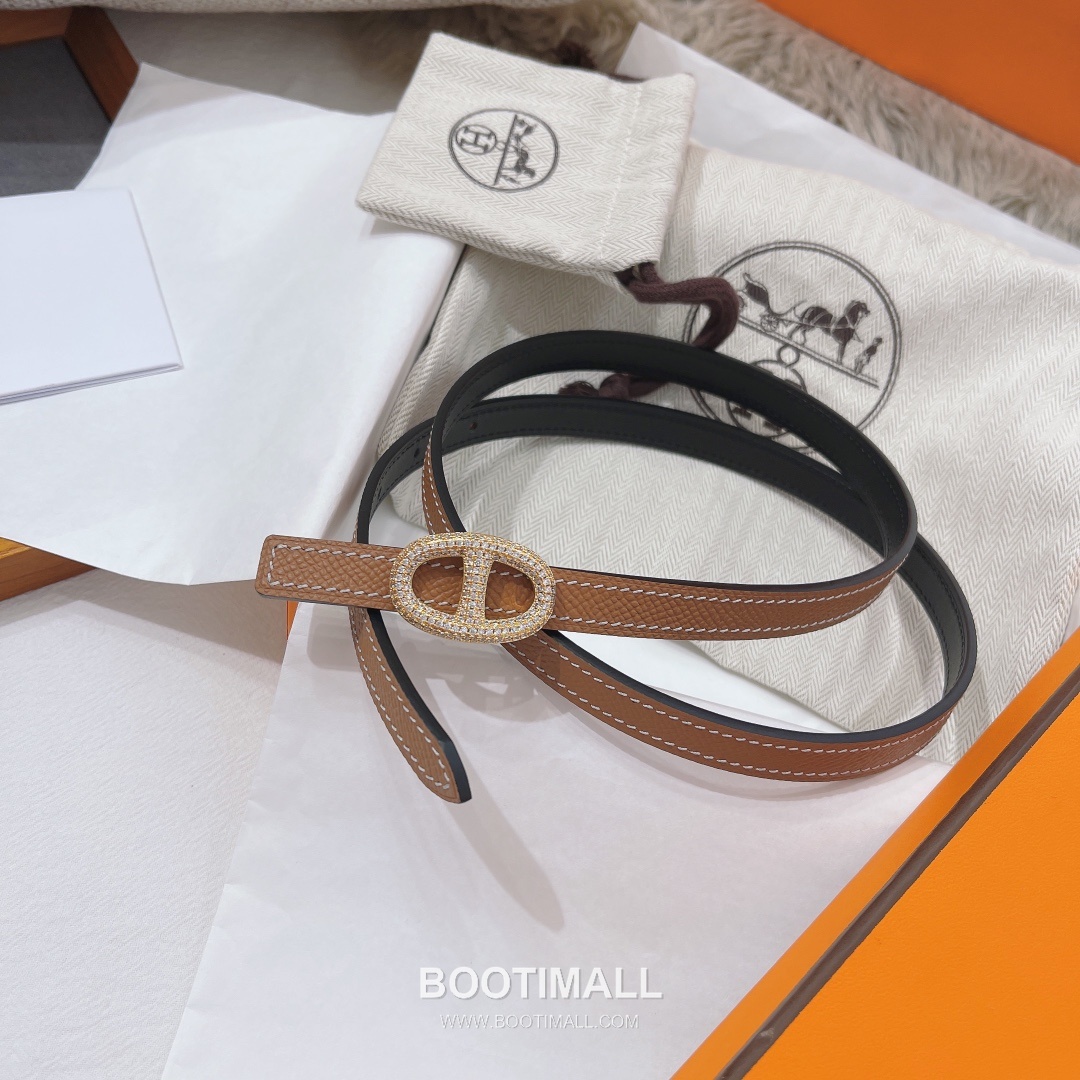 Hermes Constance Epsom Leather Reversible Belt with H Buckle Gold-Plated 에르메스 콘스탄스 엡송 레더 리버서블 벨트 H버클 황동 베이스 금도금 1.3cm 7