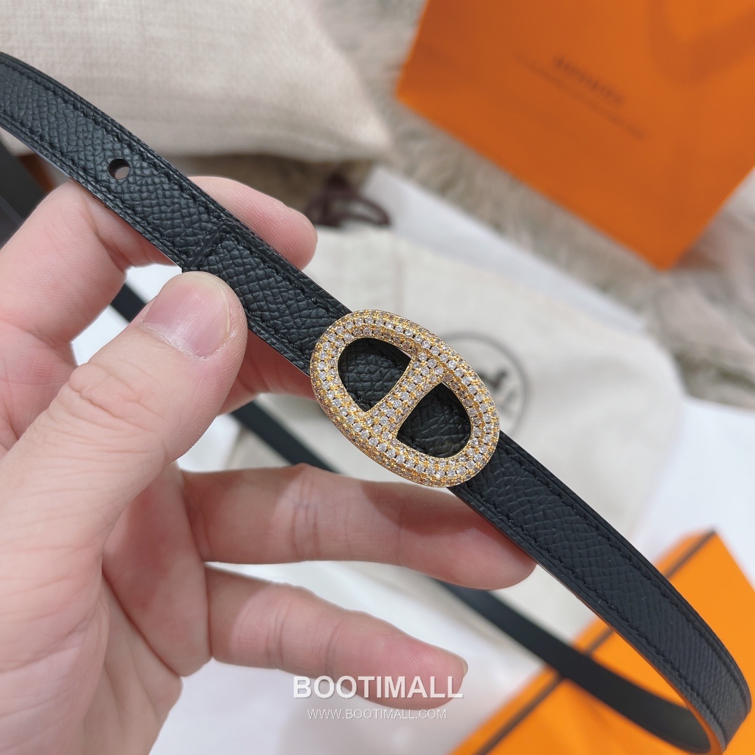 Hermes Constance Epsom Leather Reversible Belt with H Buckle Gold-Plated 에르메스 콘스탄스 엡송 레더 리버서블 벨트 H버클 황동 베이스 금도금 1.3cm 4