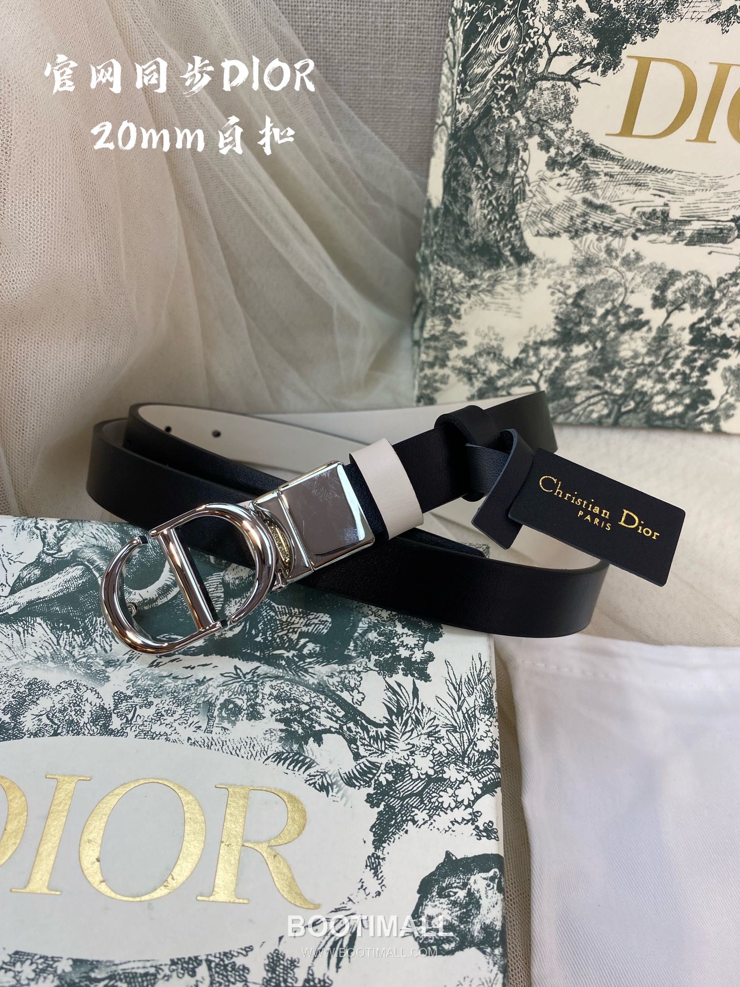 Dior Calfskin Leather Reversible Belt with Rotating Logo Buckle Palladium 디올 카프스킨 레더 리버서블 벨트 로테이팅 로고 버클 황동 베이스 팔라듐 피니시 3.0cm 1