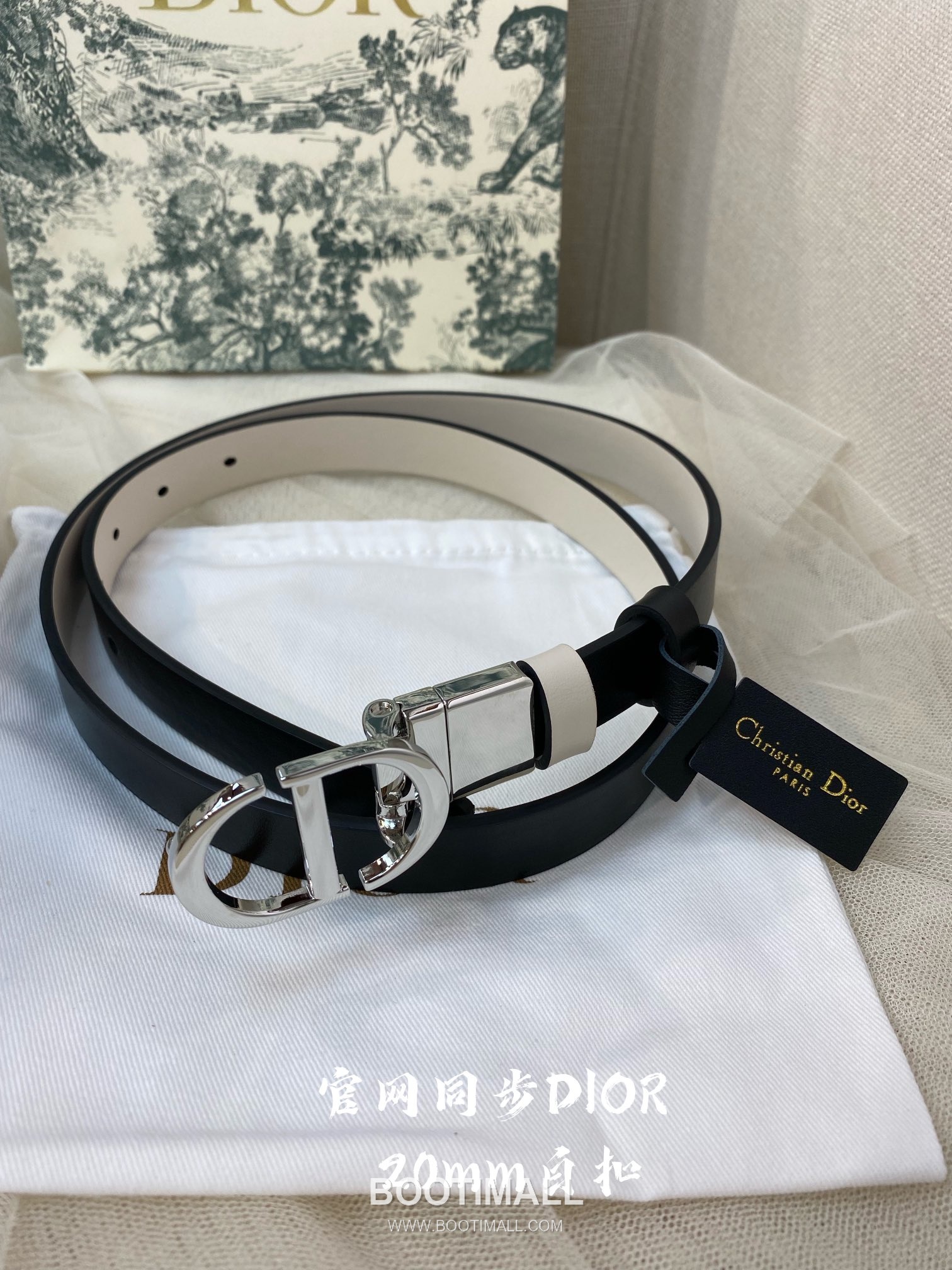 Dior Calfskin Leather Reversible Belt with Rotating Logo Buckle Palladium 디올 카프스킨 레더 리버서블 벨트 로테이팅 로고 버클 황동 베이스 팔라듐 피니시 3.0cm 2