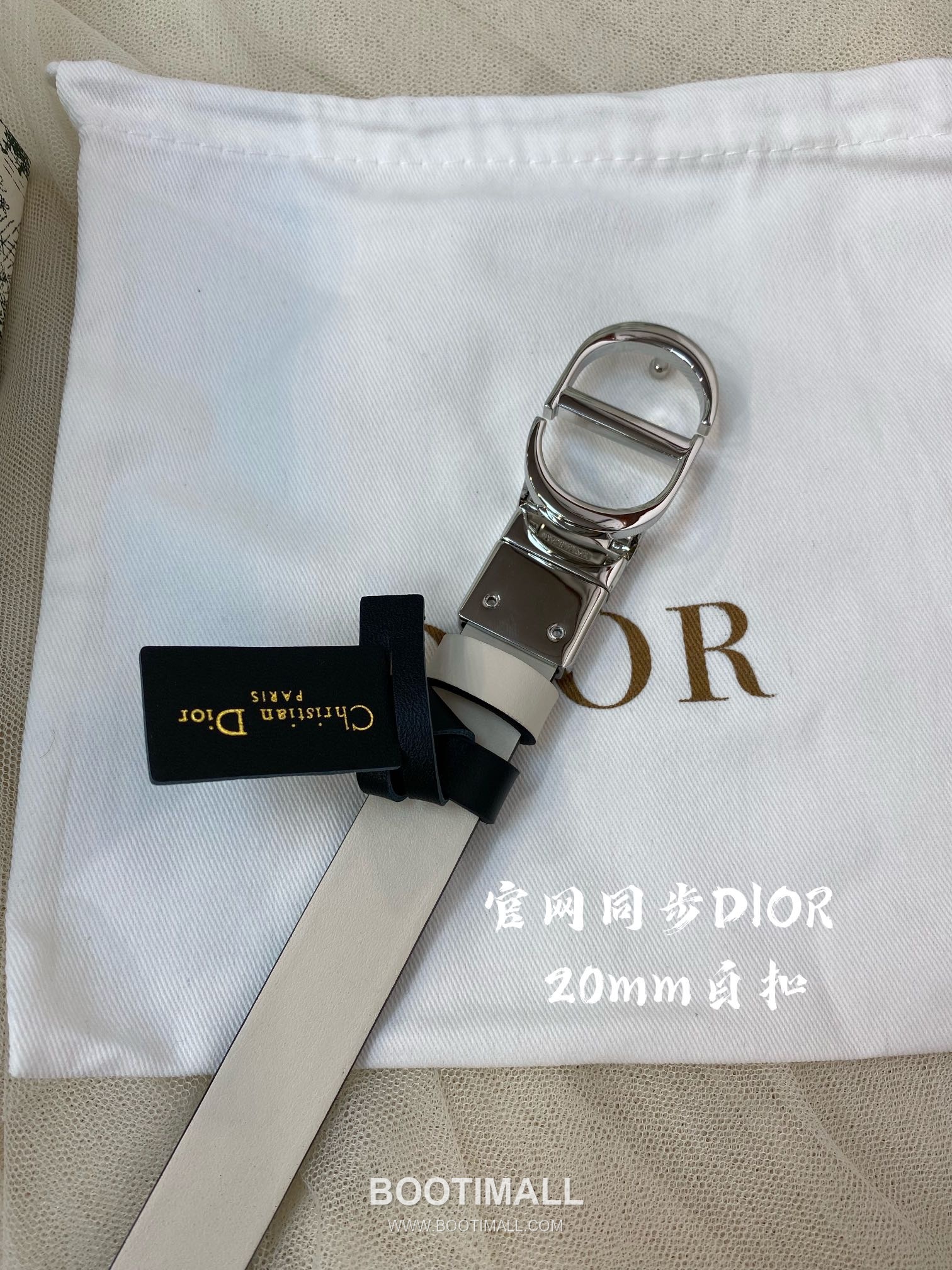 Dior Calfskin Leather Reversible Belt with Rotating Logo Buckle Palladium 디올 카프스킨 레더 리버서블 벨트 로테이팅 로고 버클 황동 베이스 팔라듐 피니시 3.0cm 5