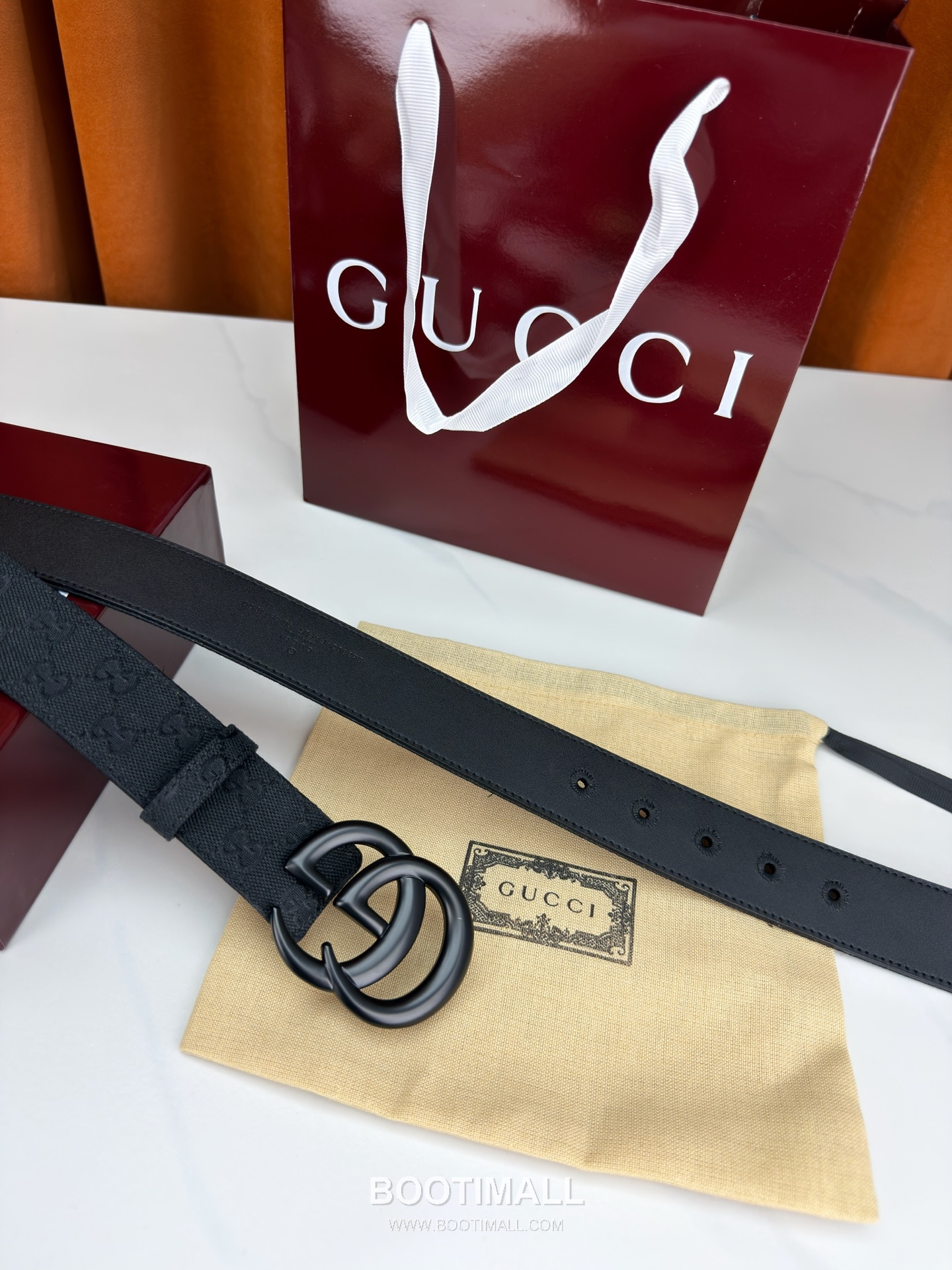 Gucci GG Jacquard Canvas Belt with Double G Buckle Gold-Plated 구찌 GG 자카드 캔버스 벨트 더블G 버클 황동 베이스 금도금 3.8cm 5