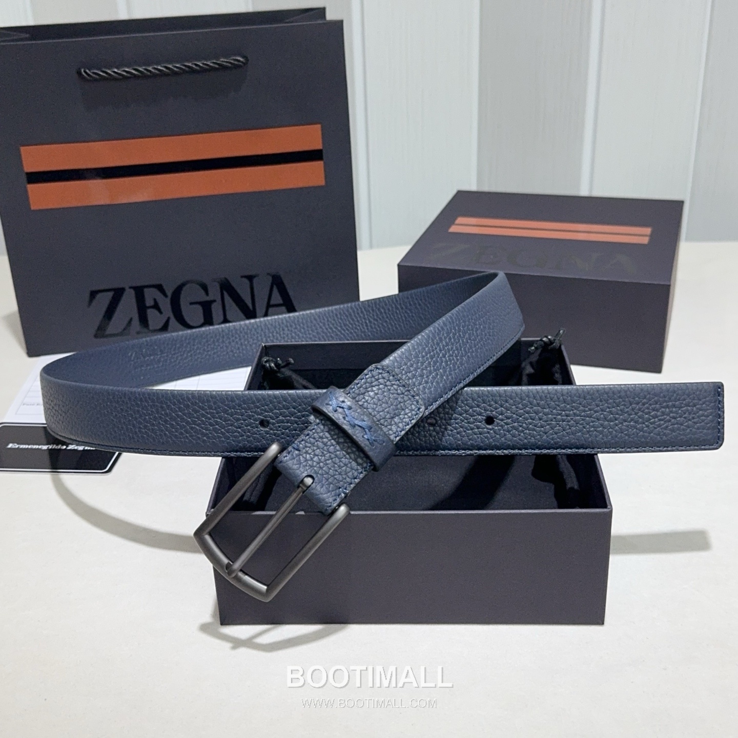 Zegna Suede Calfskin Leather Belt with Pin Buckle Palladium 제냐 스웨이드 카프스킨 레더 벨트 핀 버클 황동 베이스 팔라듐 피니시 3.2cm 3