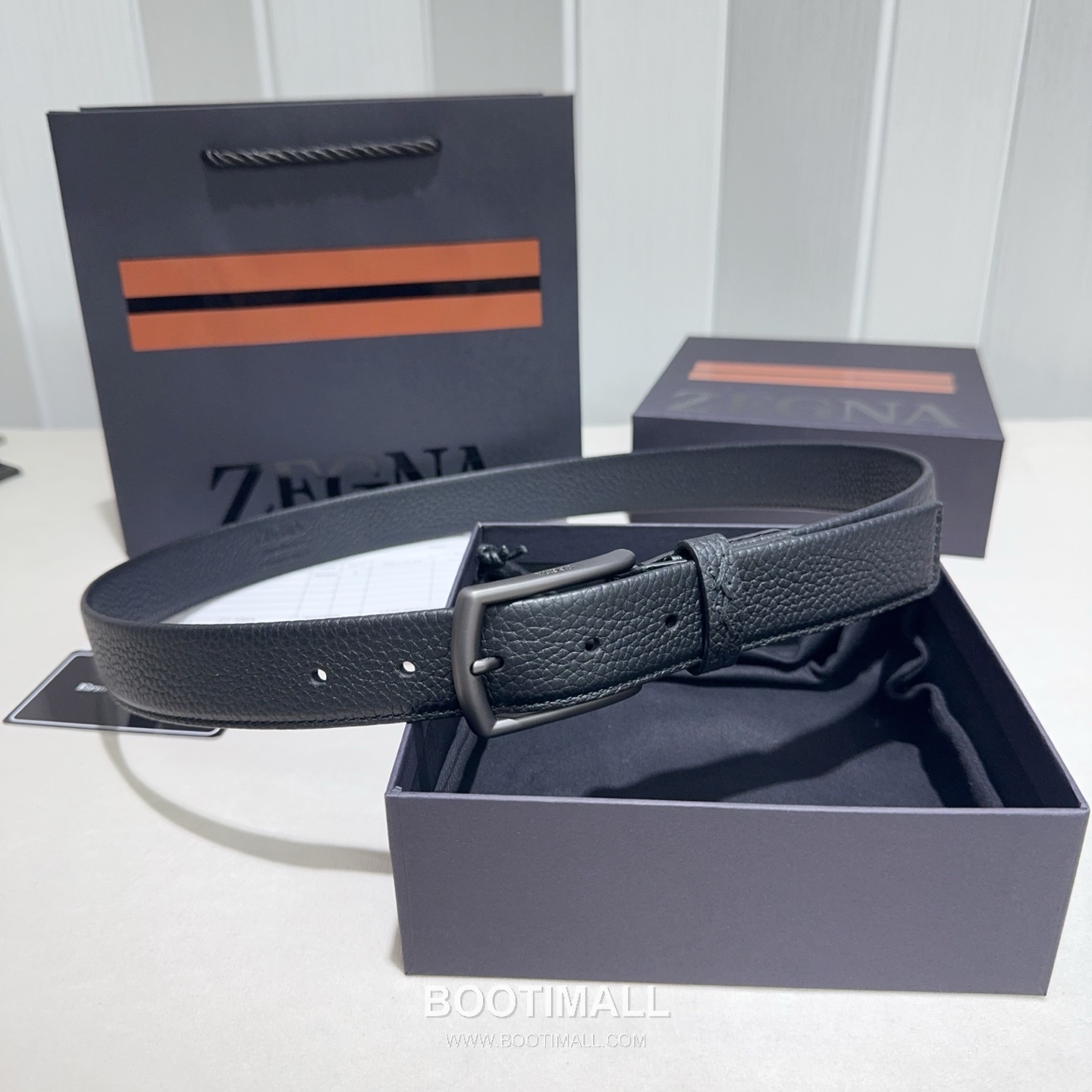 Zegna Suede Calfskin Leather Belt with Pin Buckle Palladium 제냐 스웨이드 카프스킨 레더 벨트 핀 버클 황동 베이스 팔라듐 피니시 3.2cm 1