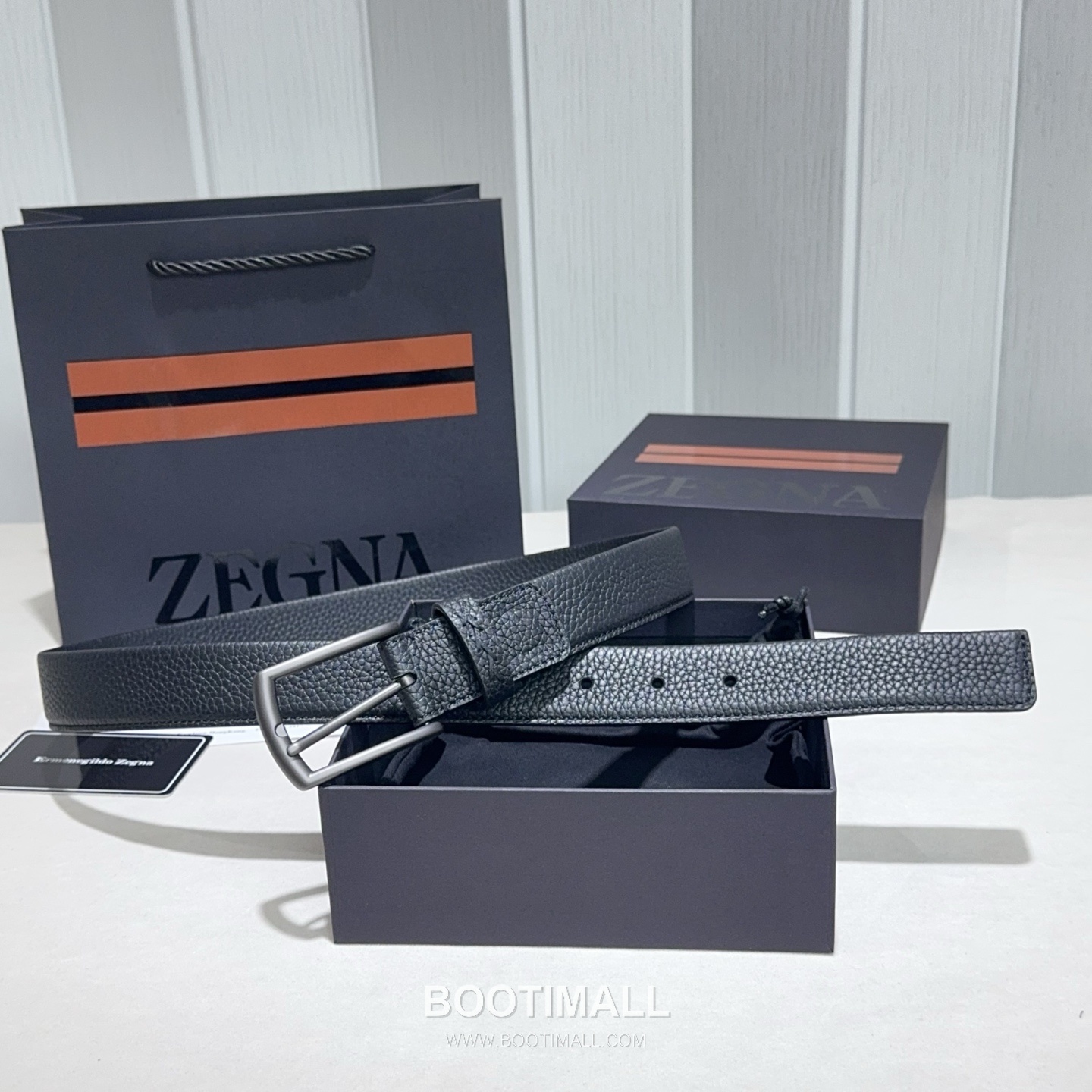 Zegna Suede Calfskin Leather Belt with Pin Buckle Palladium 제냐 스웨이드 카프스킨 레더 벨트 핀 버클 황동 베이스 팔라듐 피니시 3.2cm 3